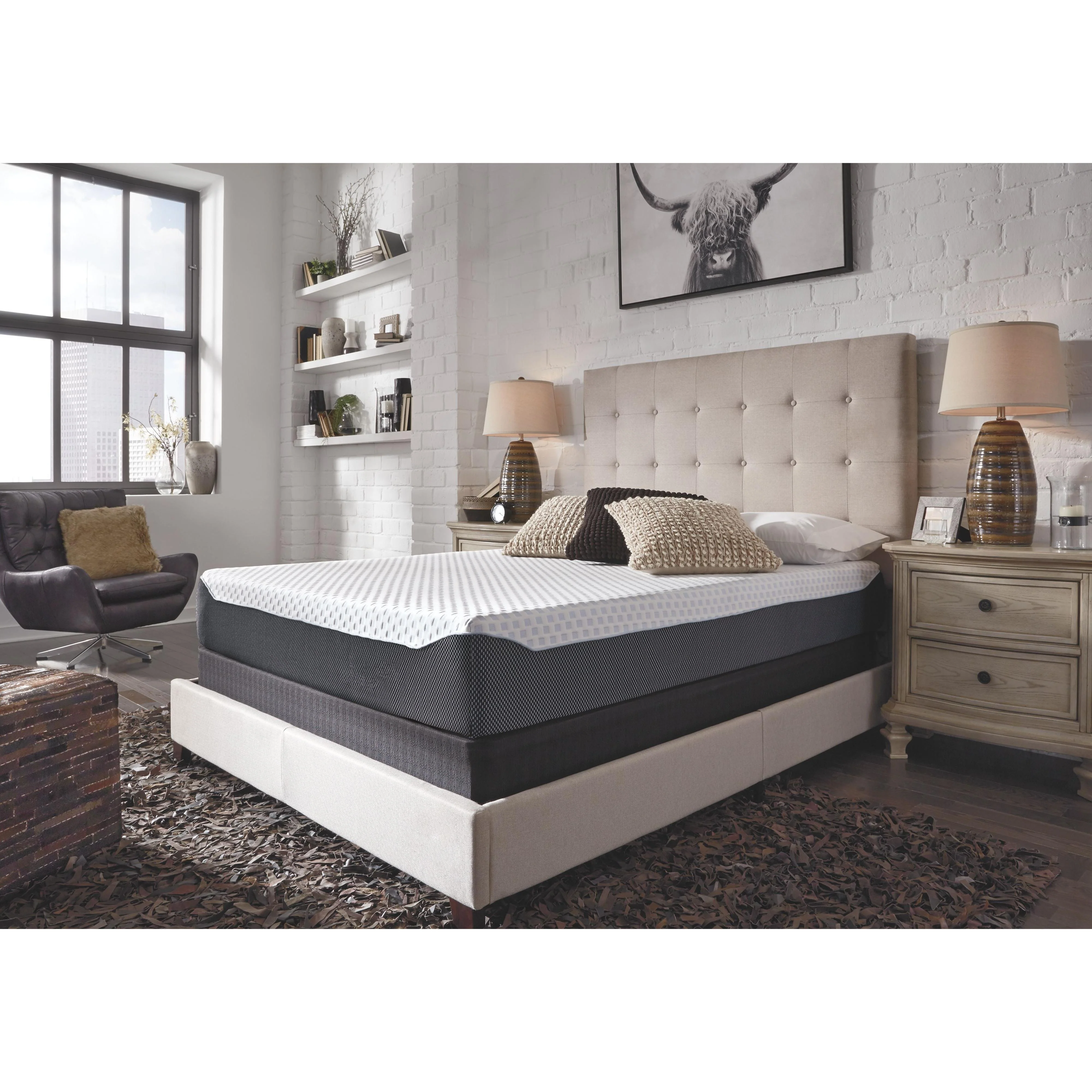 10 Inch Chime Elite - White/blue - California King Mattress - Image 3