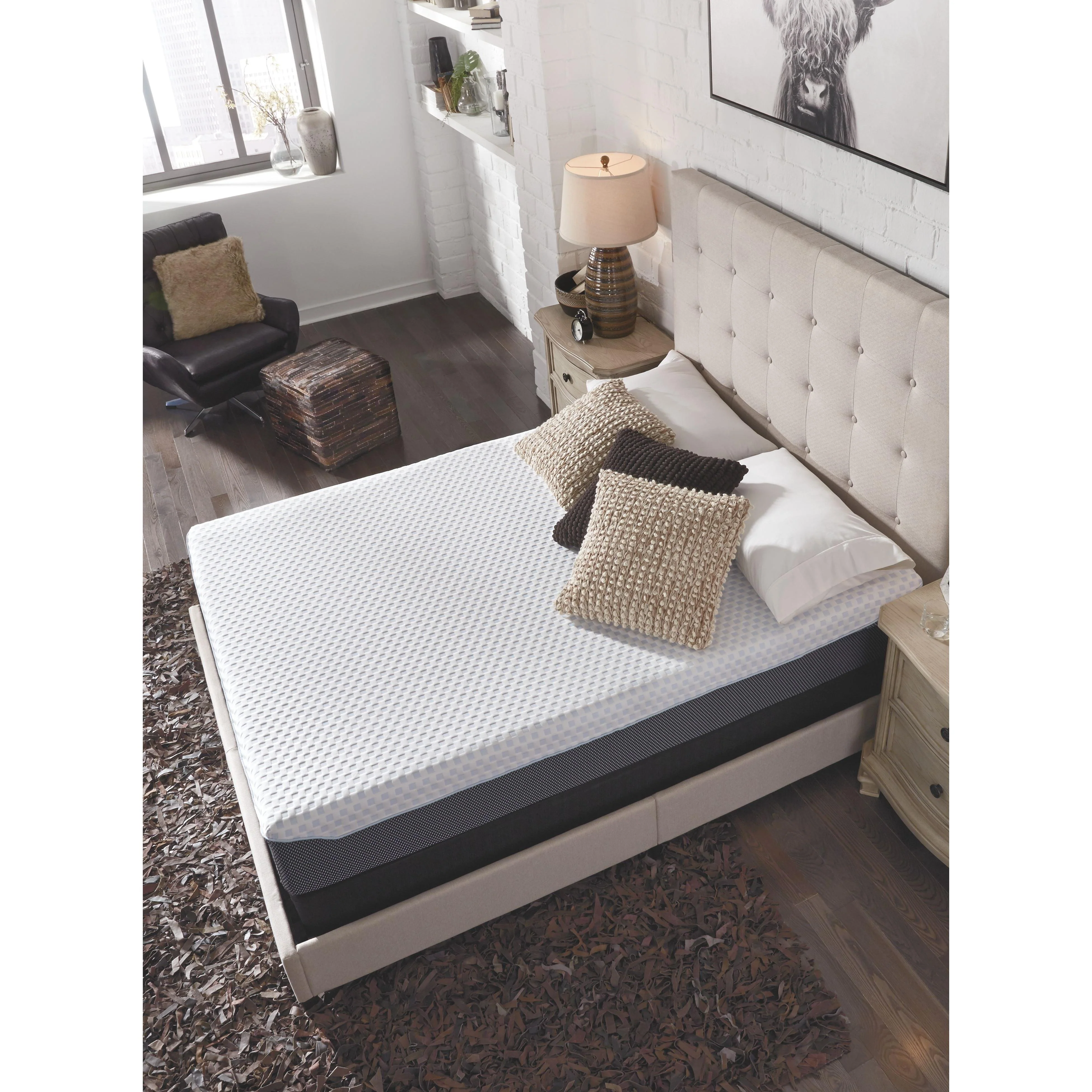 10 Inch Chime Elite - White/blue - Twin Mattress - Image 4