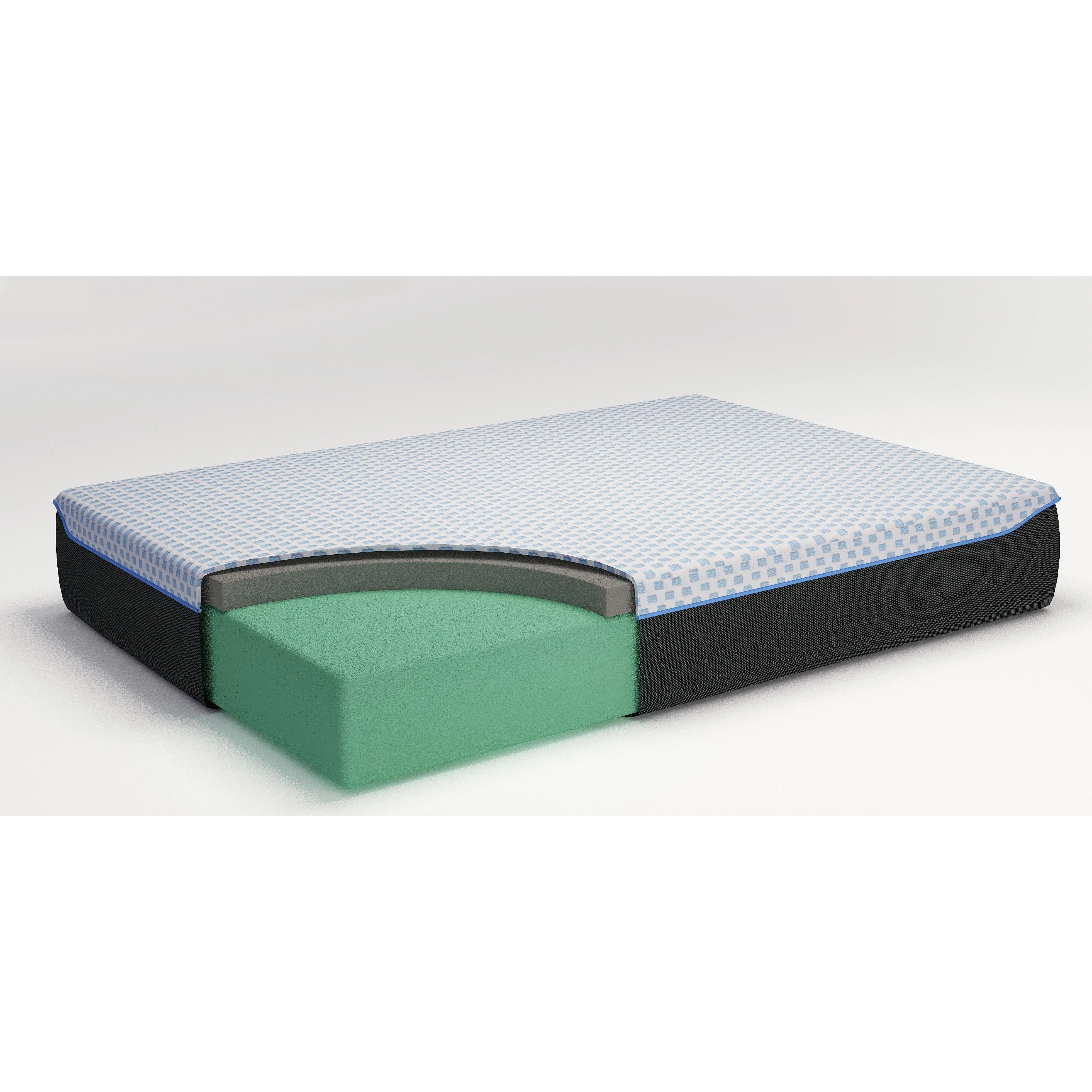 12 Inch Chime Elite - White/blue - 2 Pc. - King Mattress, Adjustable Base - Head & Foot Positioning - Image 5