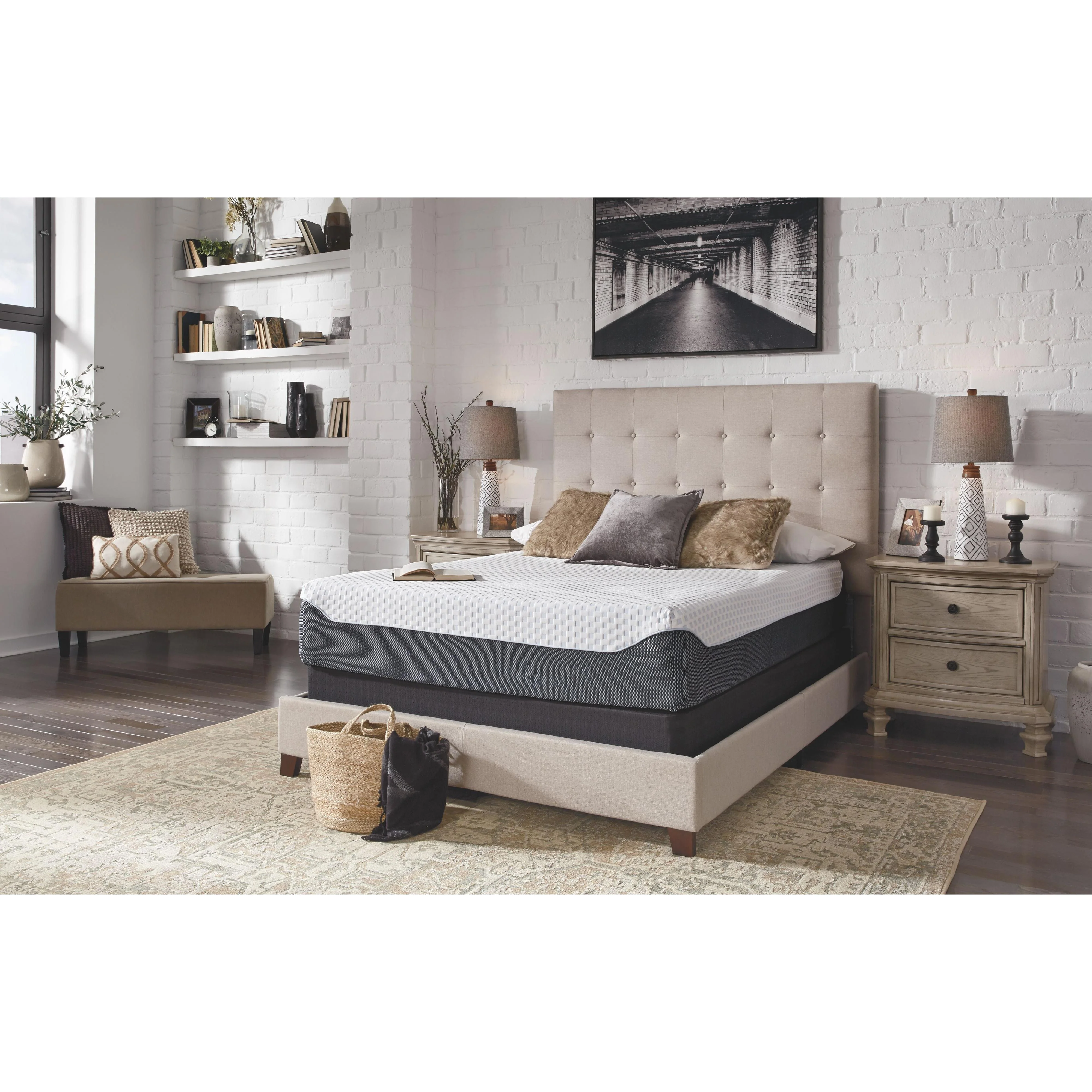 12 Inch Chime Elite - White/gray- Twin Mattress - Image 2