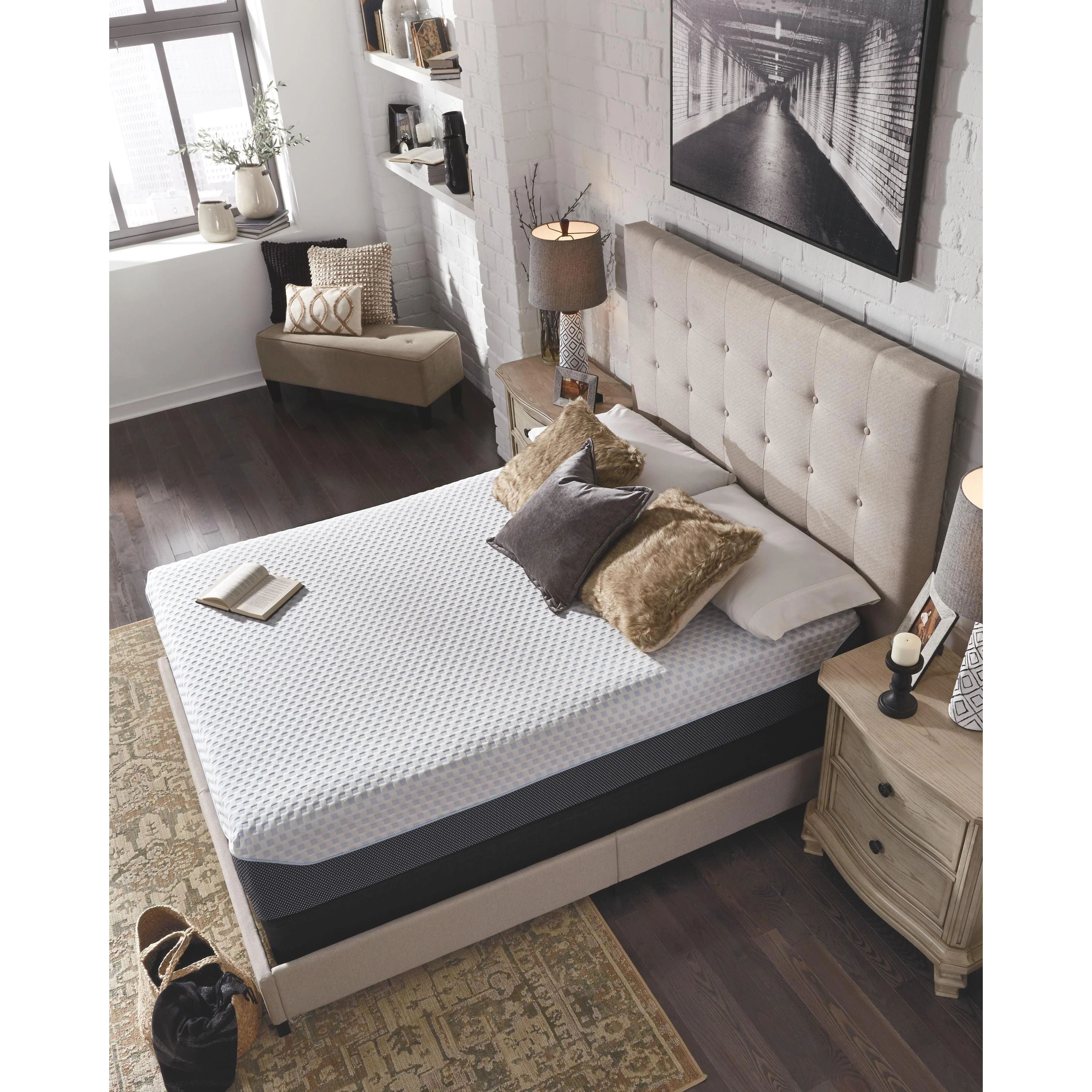 12 Inch Chime Elite - White/gray- Twin Mattress - Image 4