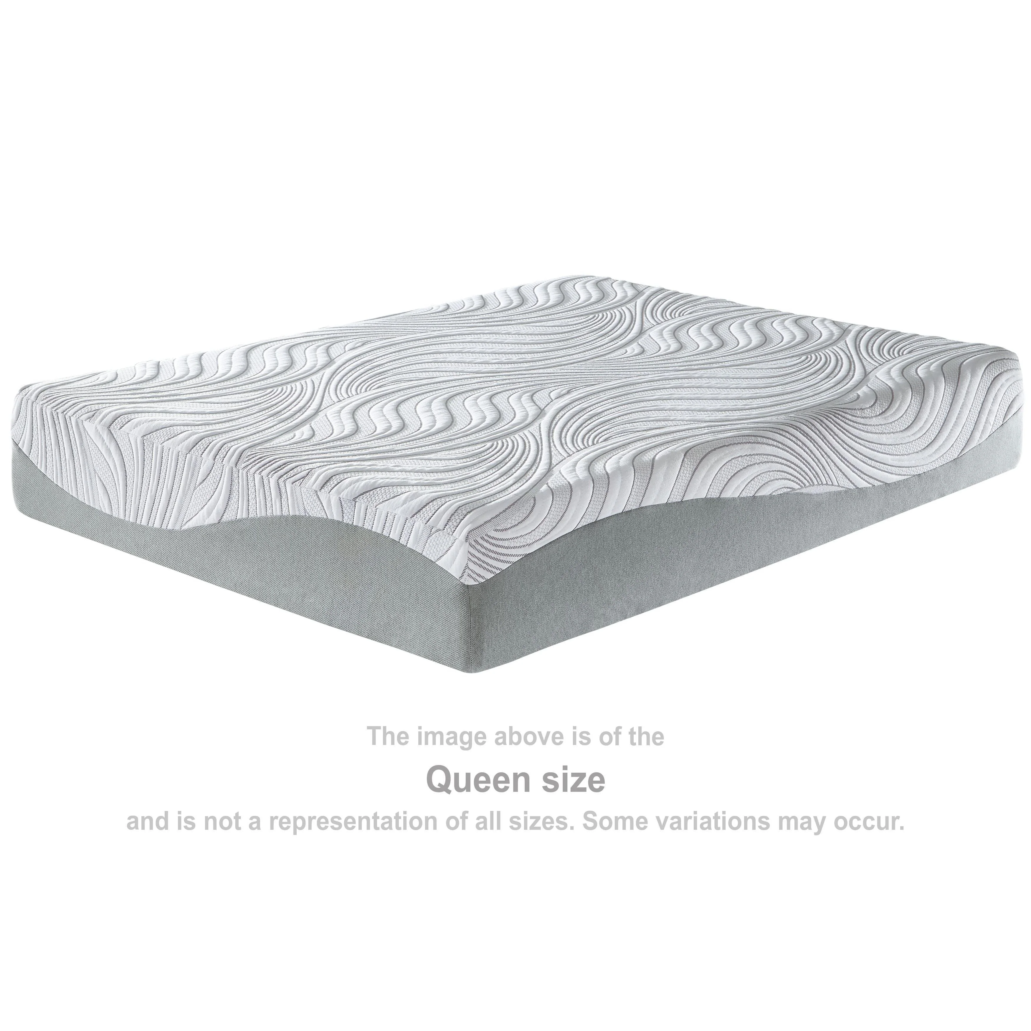 Ashley 12 Inch Memory Foam White Mattress in King - Image 3