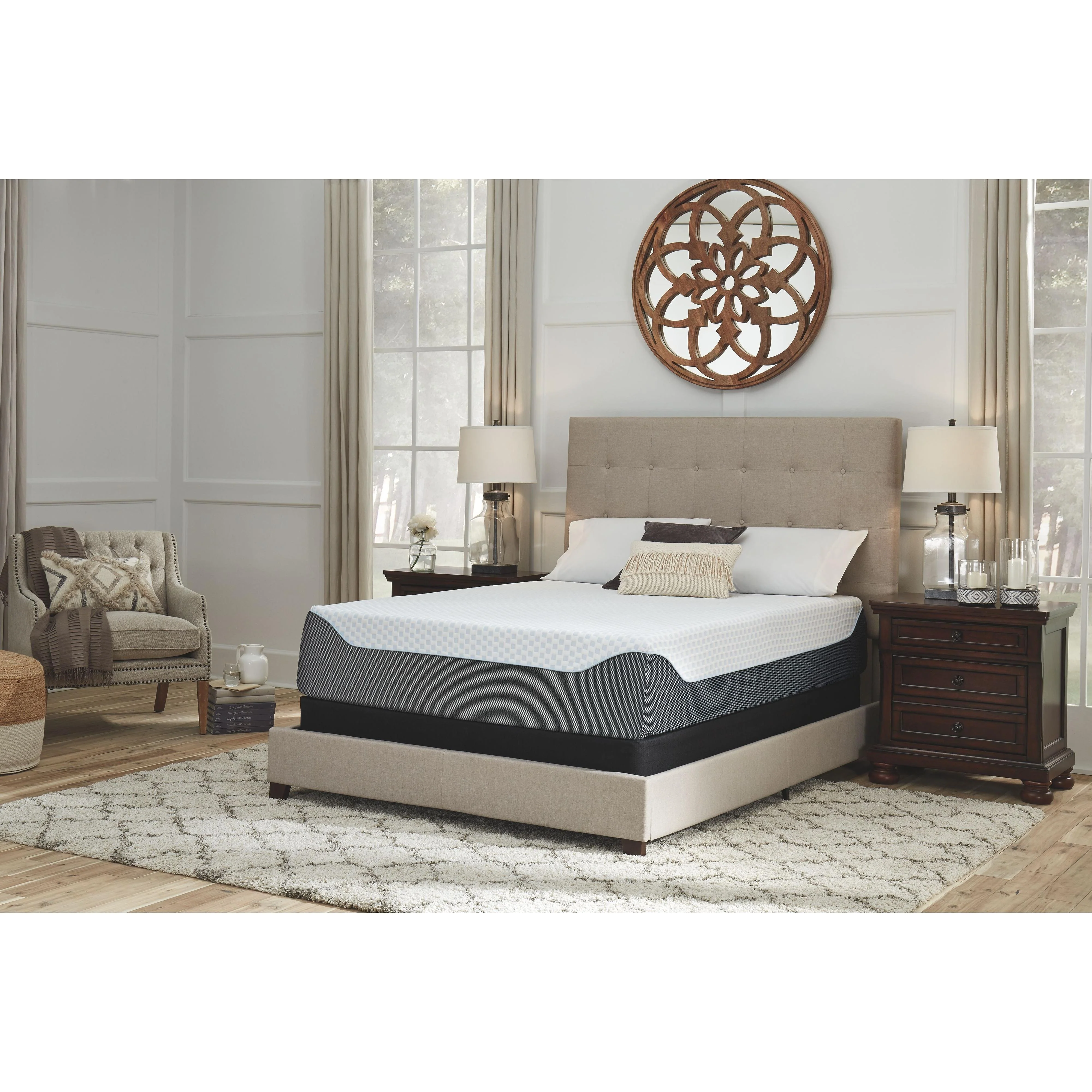 14 Inch Chime Elite - White/blue - King Mattress - Image 12