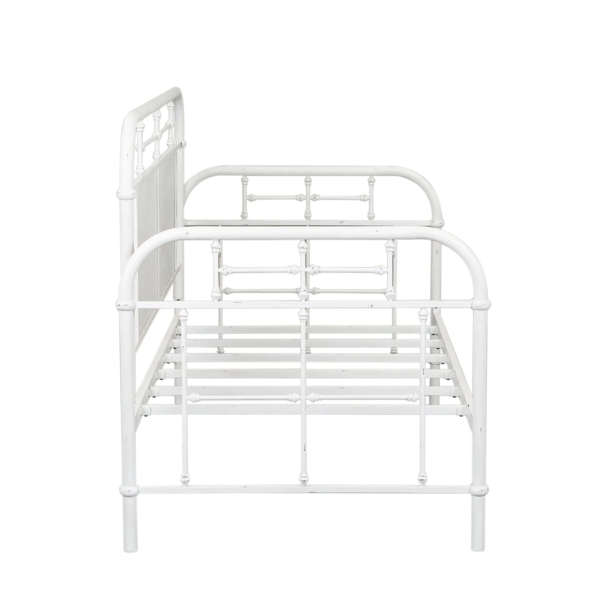 Liberty Vintage Series - Twin Metal Day Bed - Antique White - Image 4