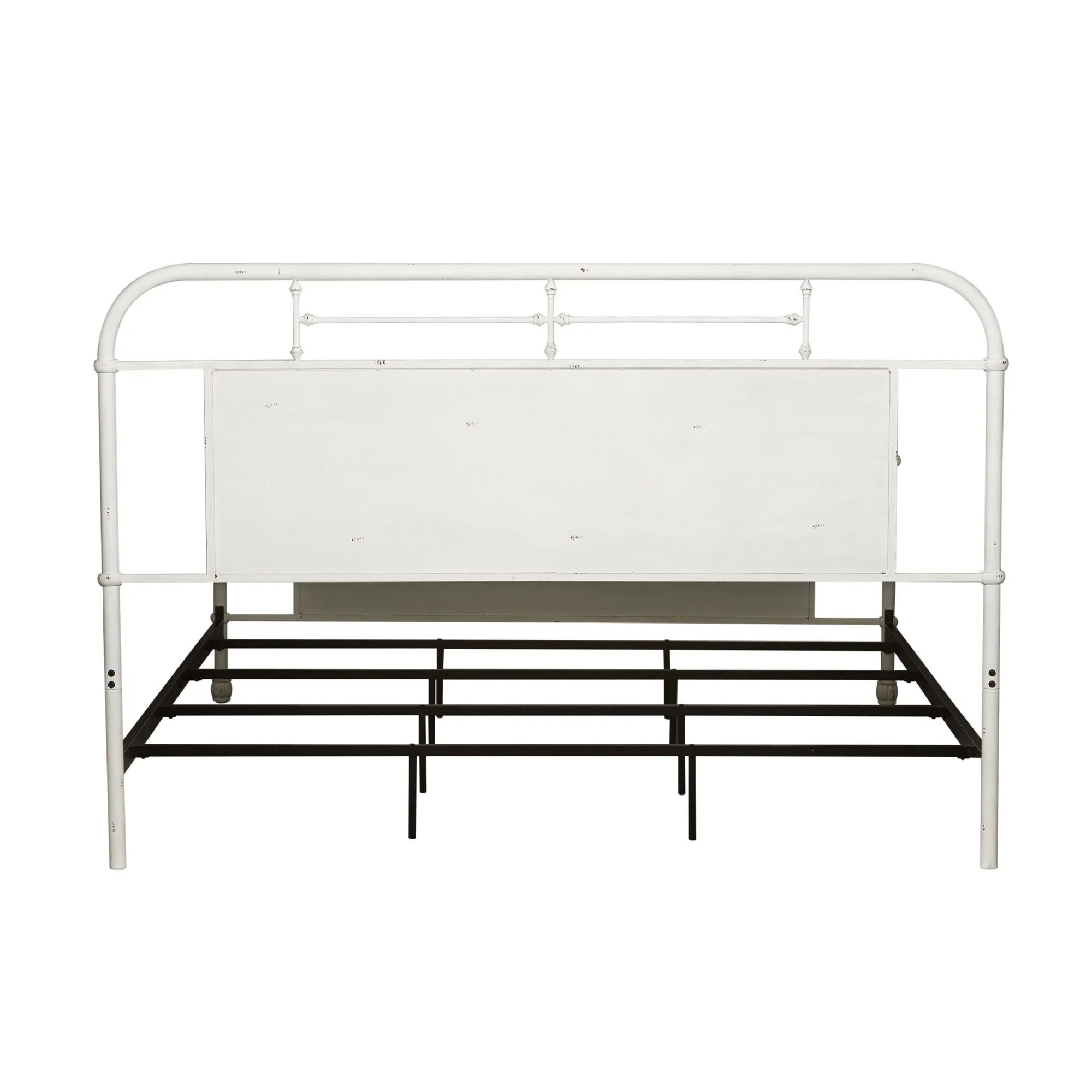 Liberty Vintage Series King Metal Bed in Antique White - Image 5