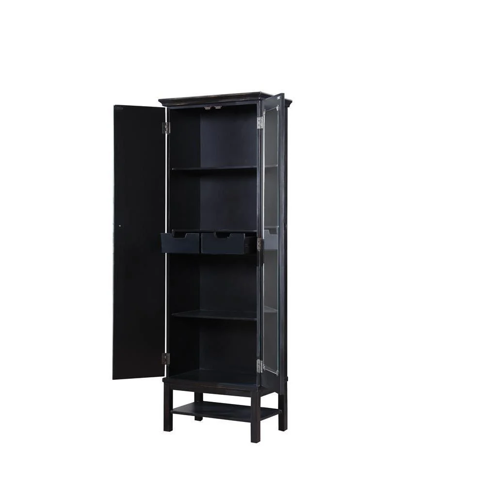 2-door With Messages Accent Cabinet - Brown - Image 3
