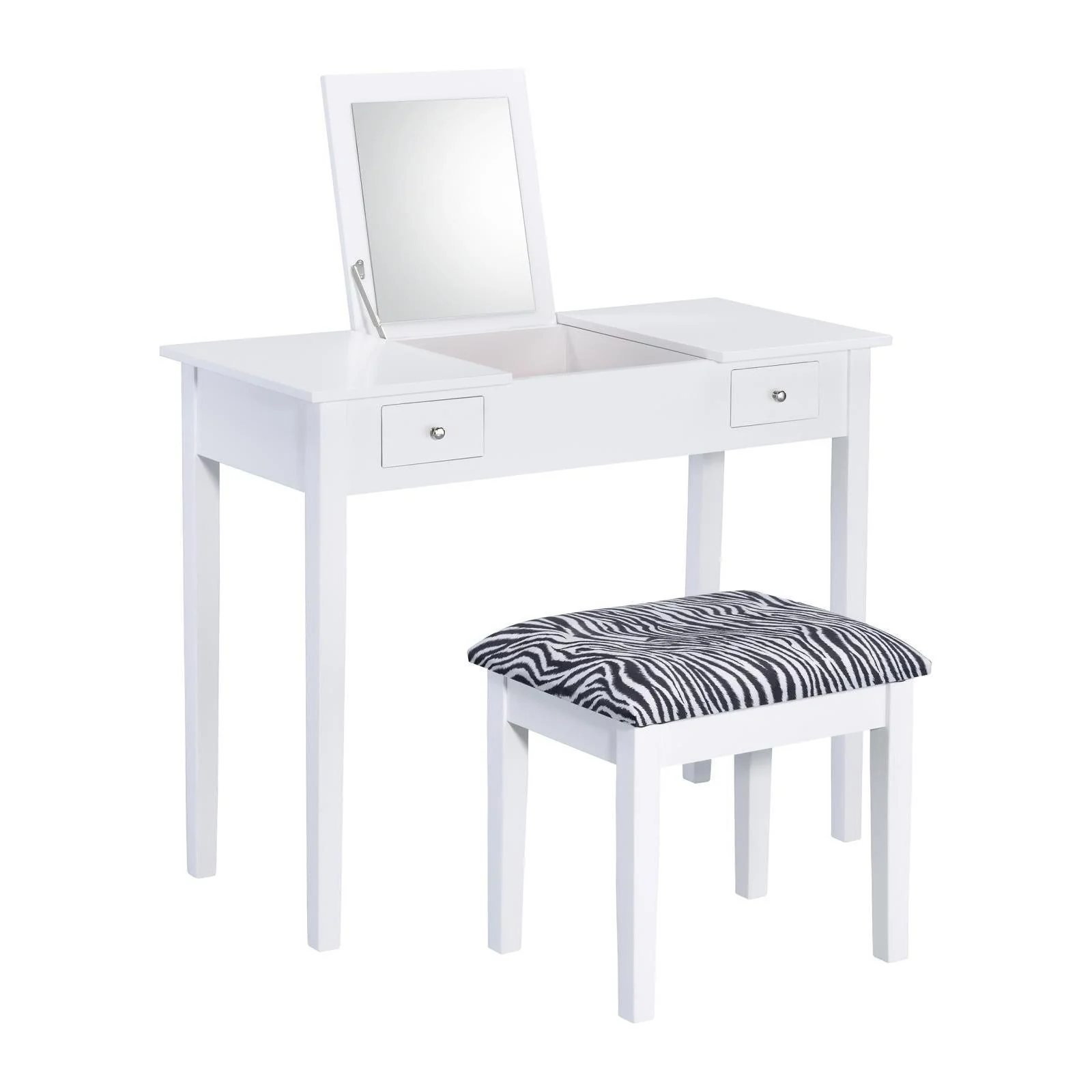 2-piece Zebra Vanity Set - White - Image 3