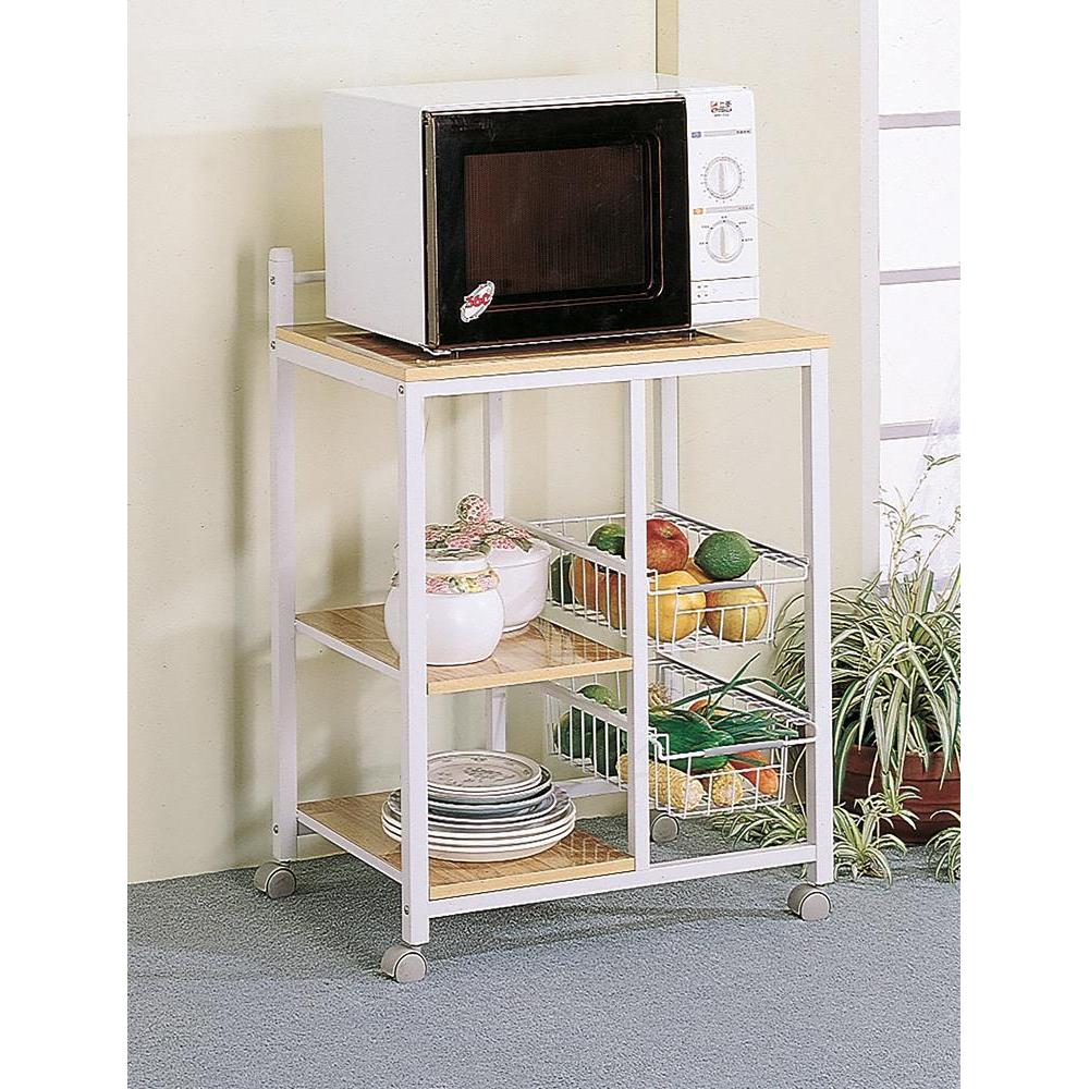 2-shelf Kitchen Cart - Light Brown