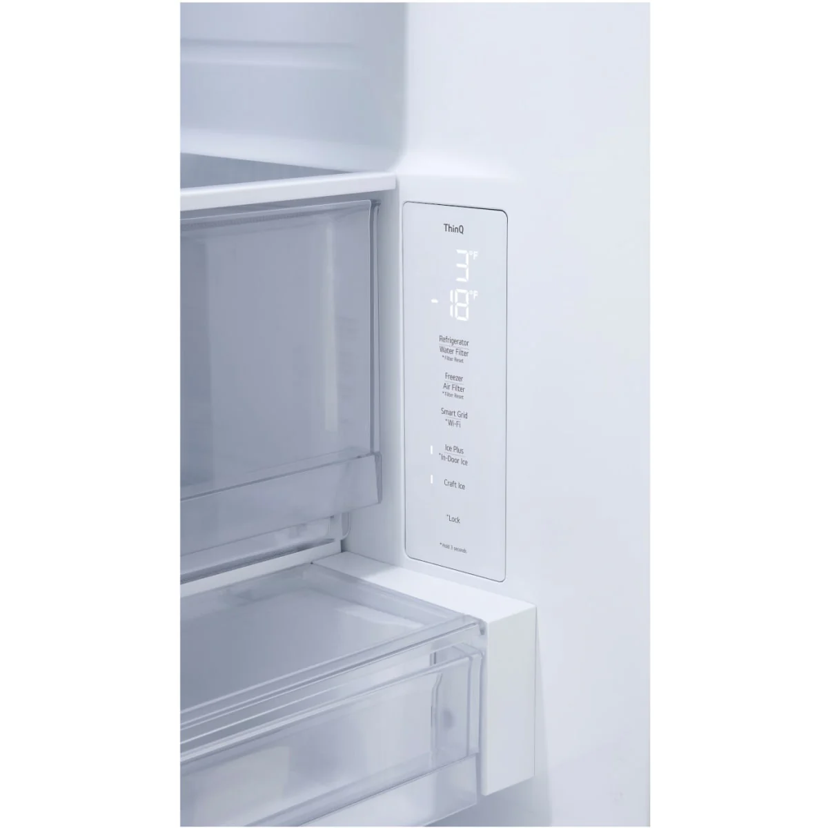 24 CuFt Counter Depth Max French Door w/Zero Clearance, Craft Ice in Stainless Steel - Image 8