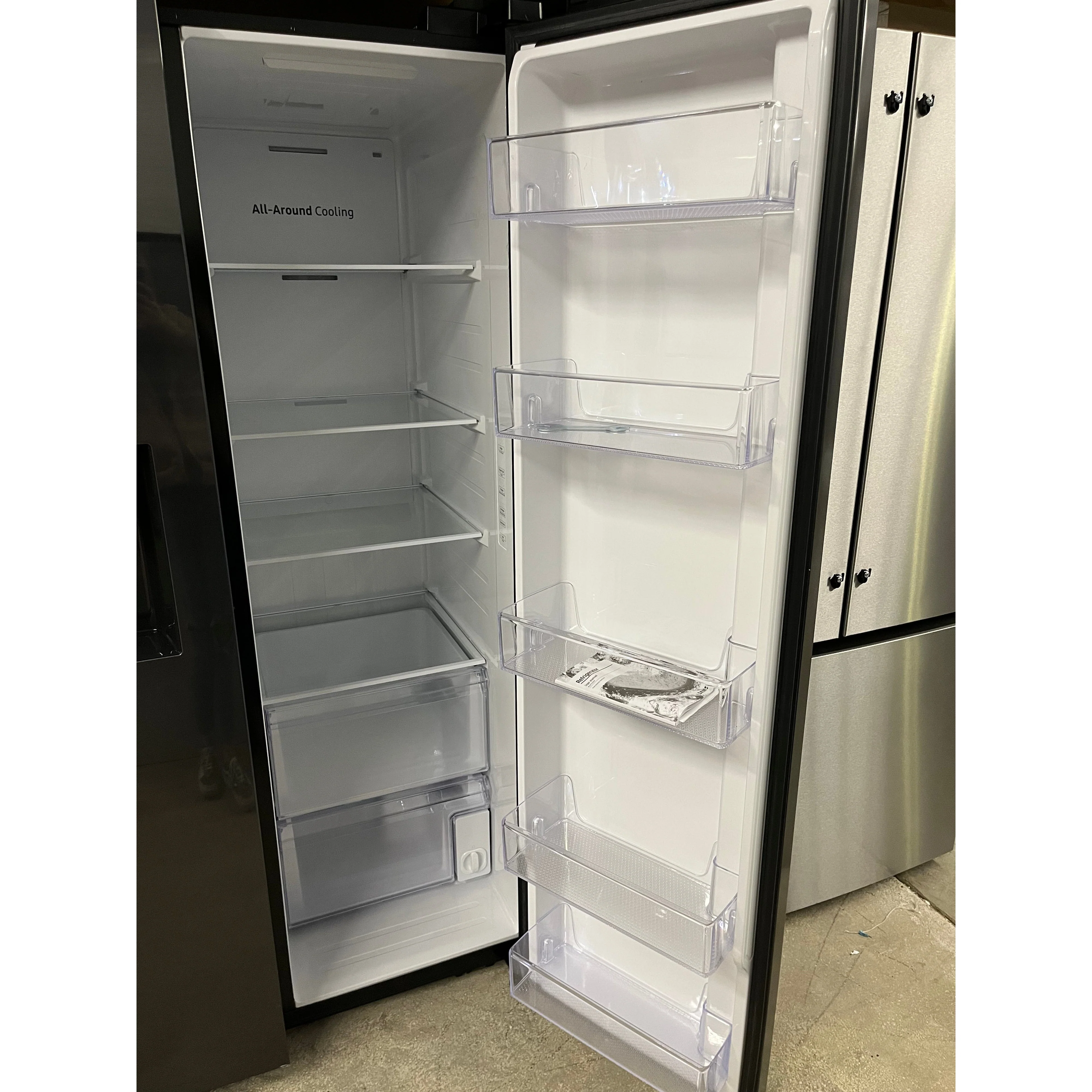 27.4 Cu. Ft. Samsung Side-by-Side Refrigerator - Black stainless steel - Image 2