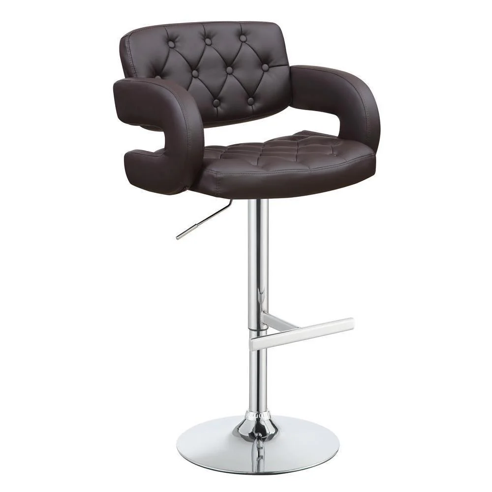 29" Adjustable Height Bar Stool - Brown