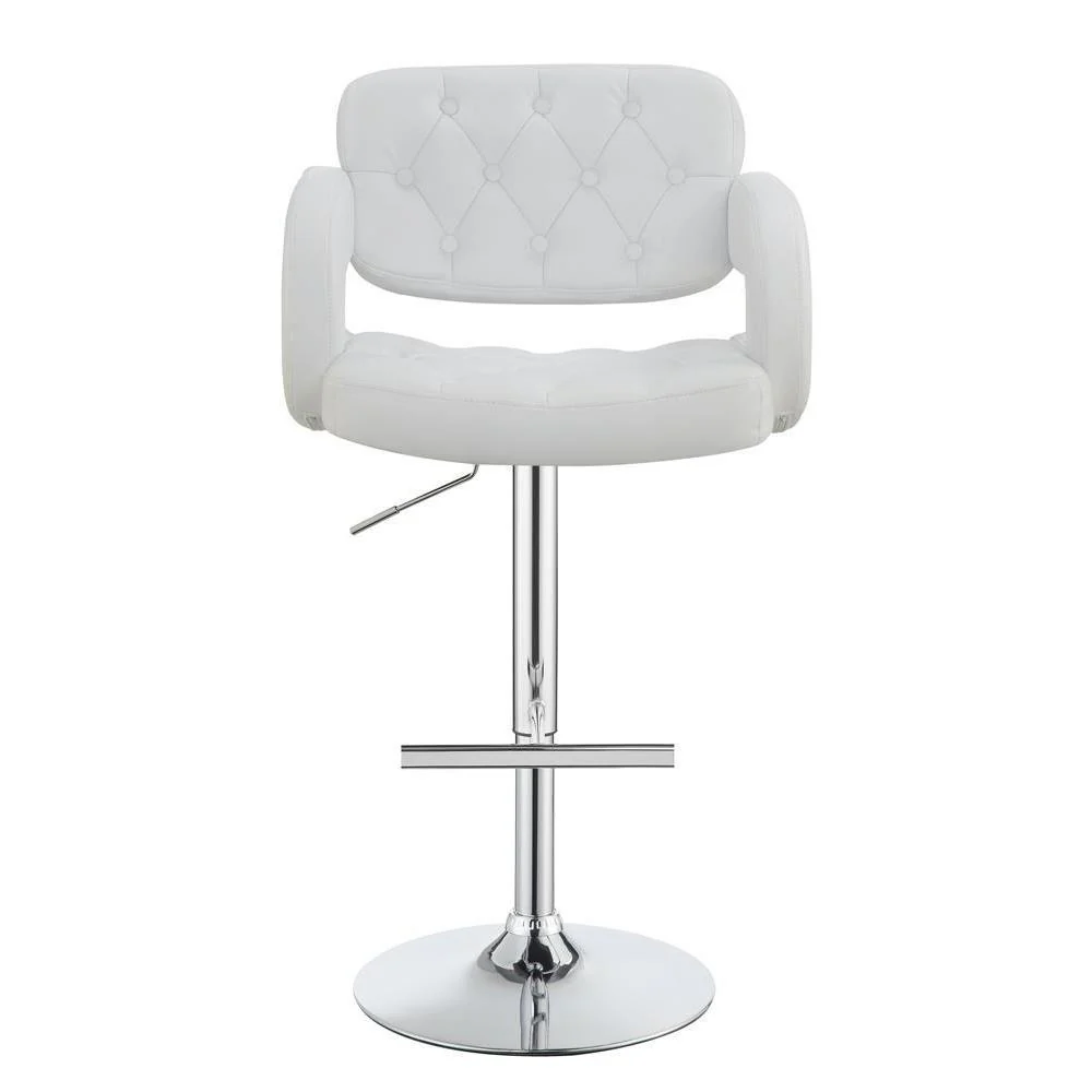 29" Adjustable Height Bar Stool - White - Image 3