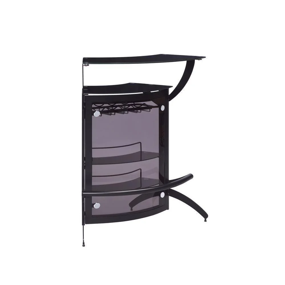 3-bottle Wine Rack Bar Unit - Black - Image 3