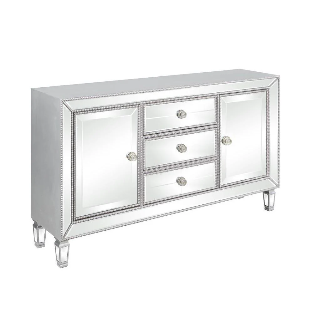 3-drawer Accent Cabinet - Pearl Silver - Image 2