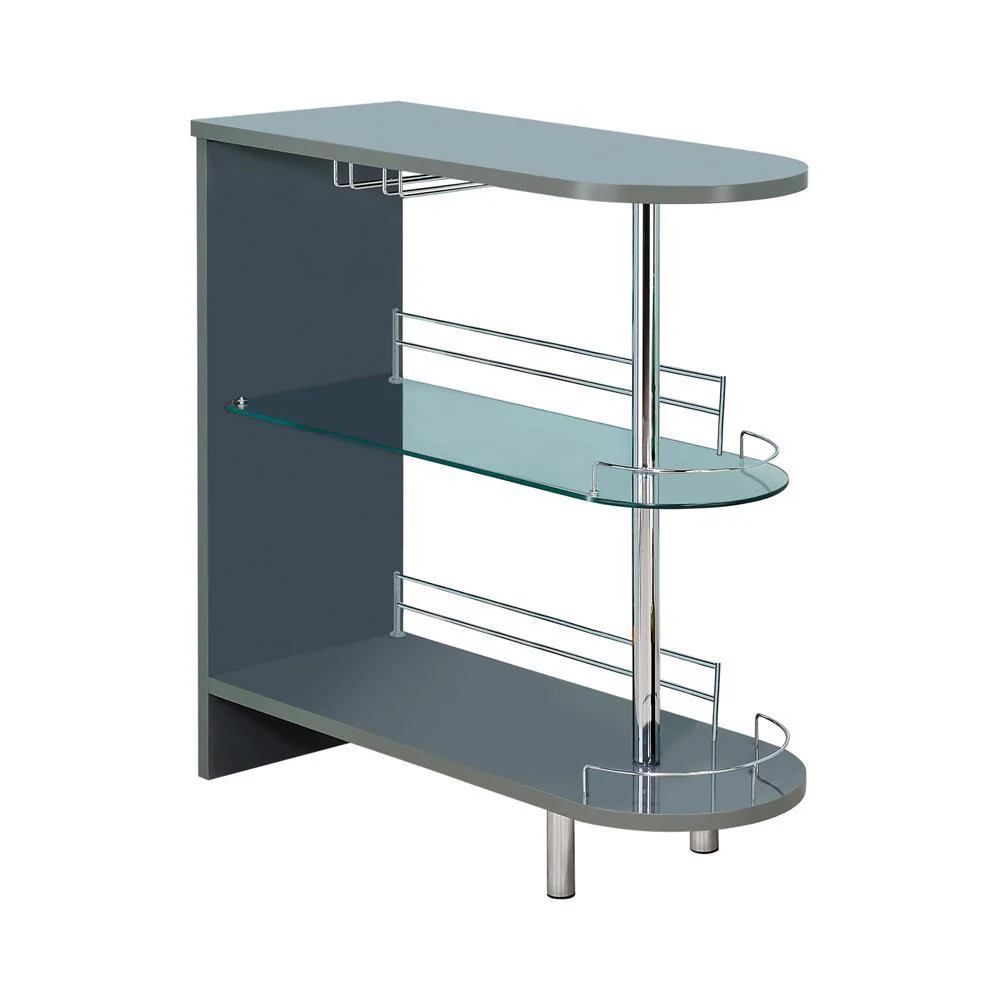 3-tier Bar Table - Grey And And Clear - Image 6