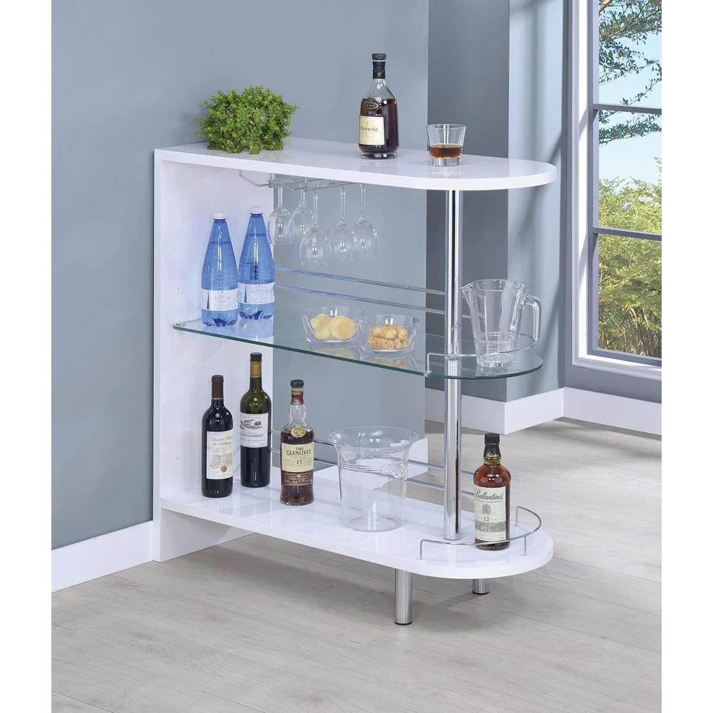 3-tier Bar Table - White And Clear - Image 14