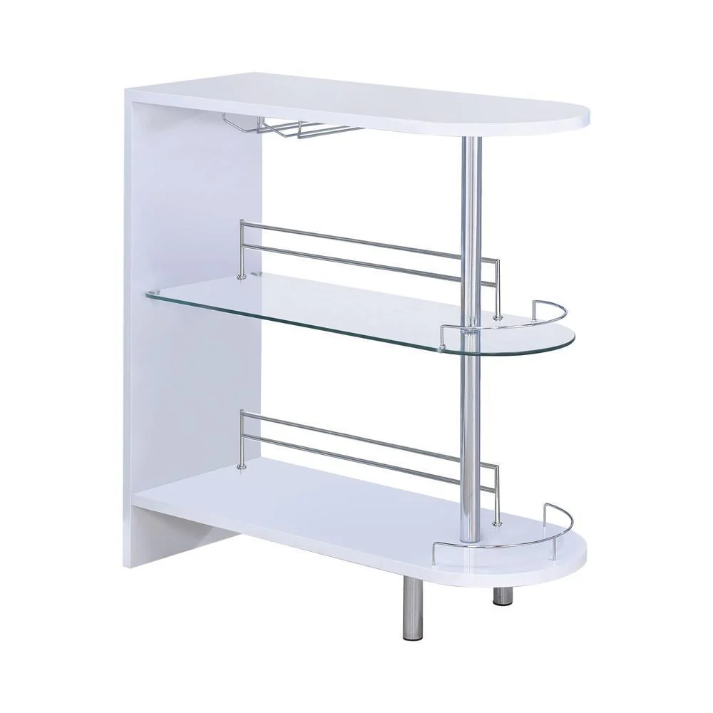 3-tier Bar Table - White And Clear - Image 3