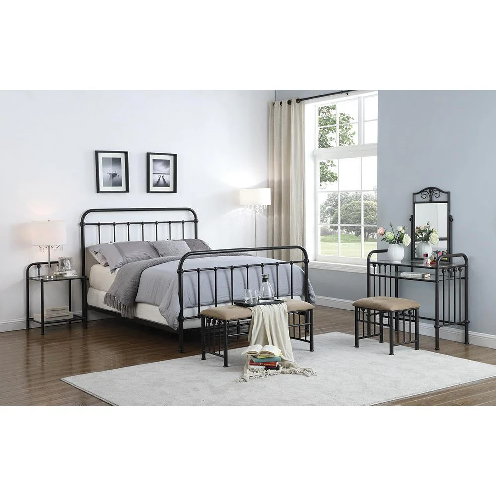 Coaster Livingston Collection Metal Eastern King Bed - Image 8