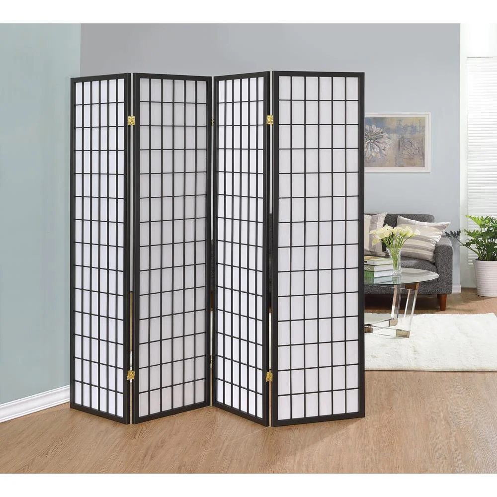 4-panel Folding Screen - Dark Grey