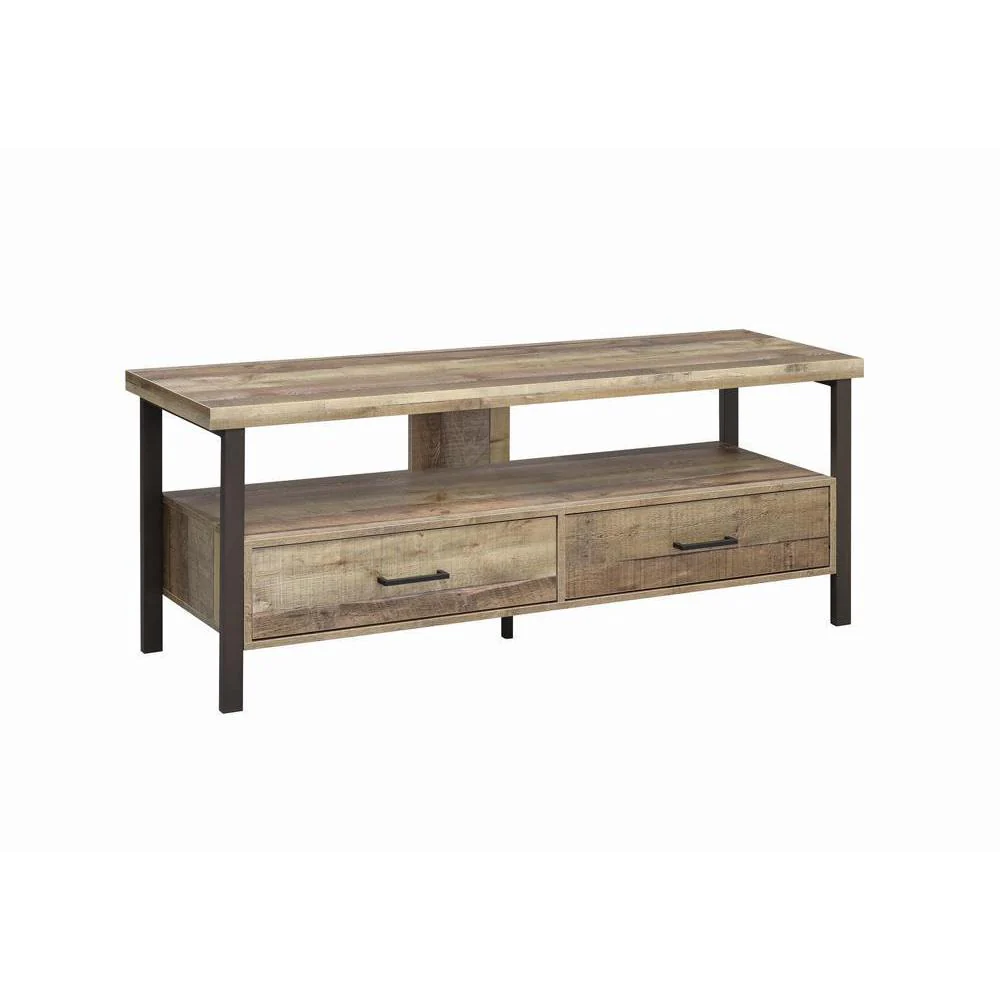 59" Tv Console - Weathered Pine - Image 2