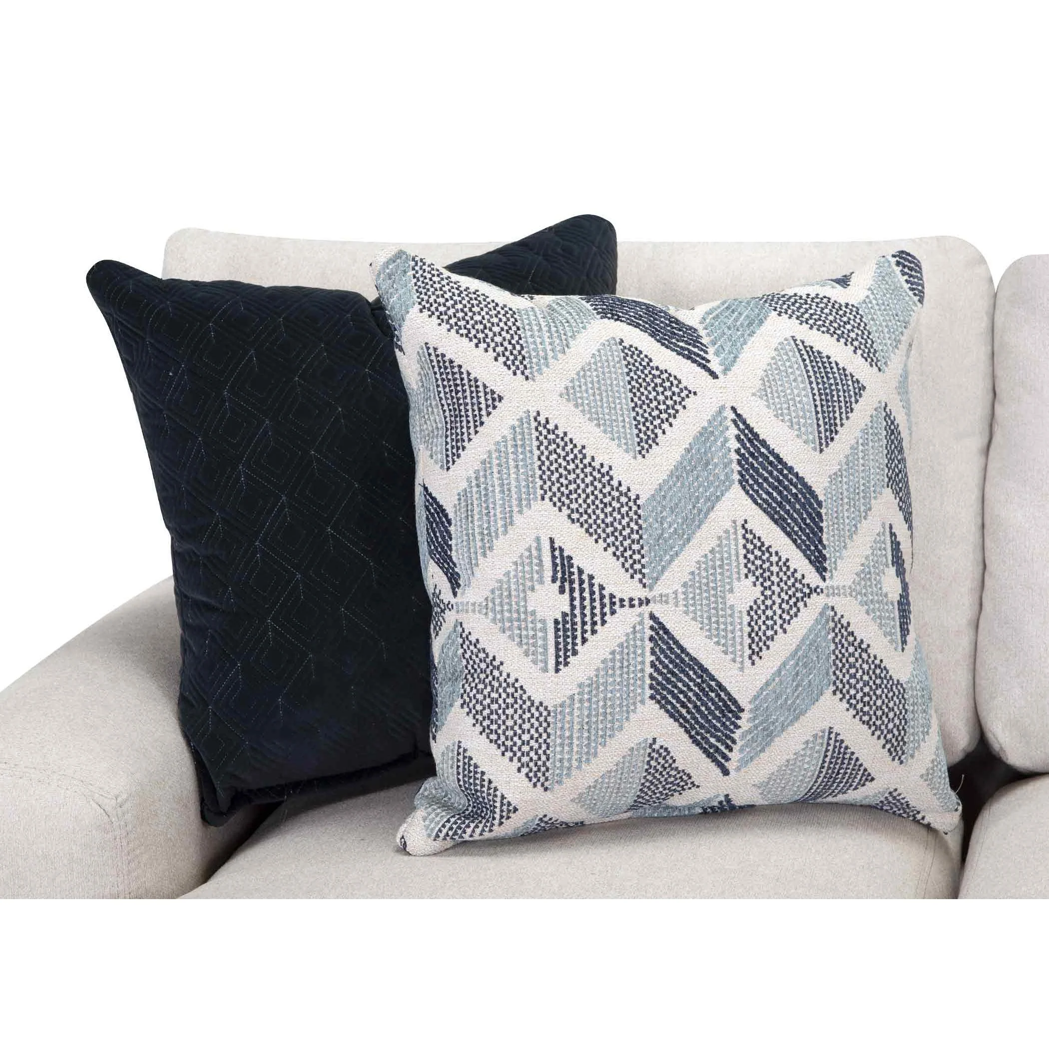 Franklin Laken Sofa w/Reversible Chaise in Casey Shell - Image 3