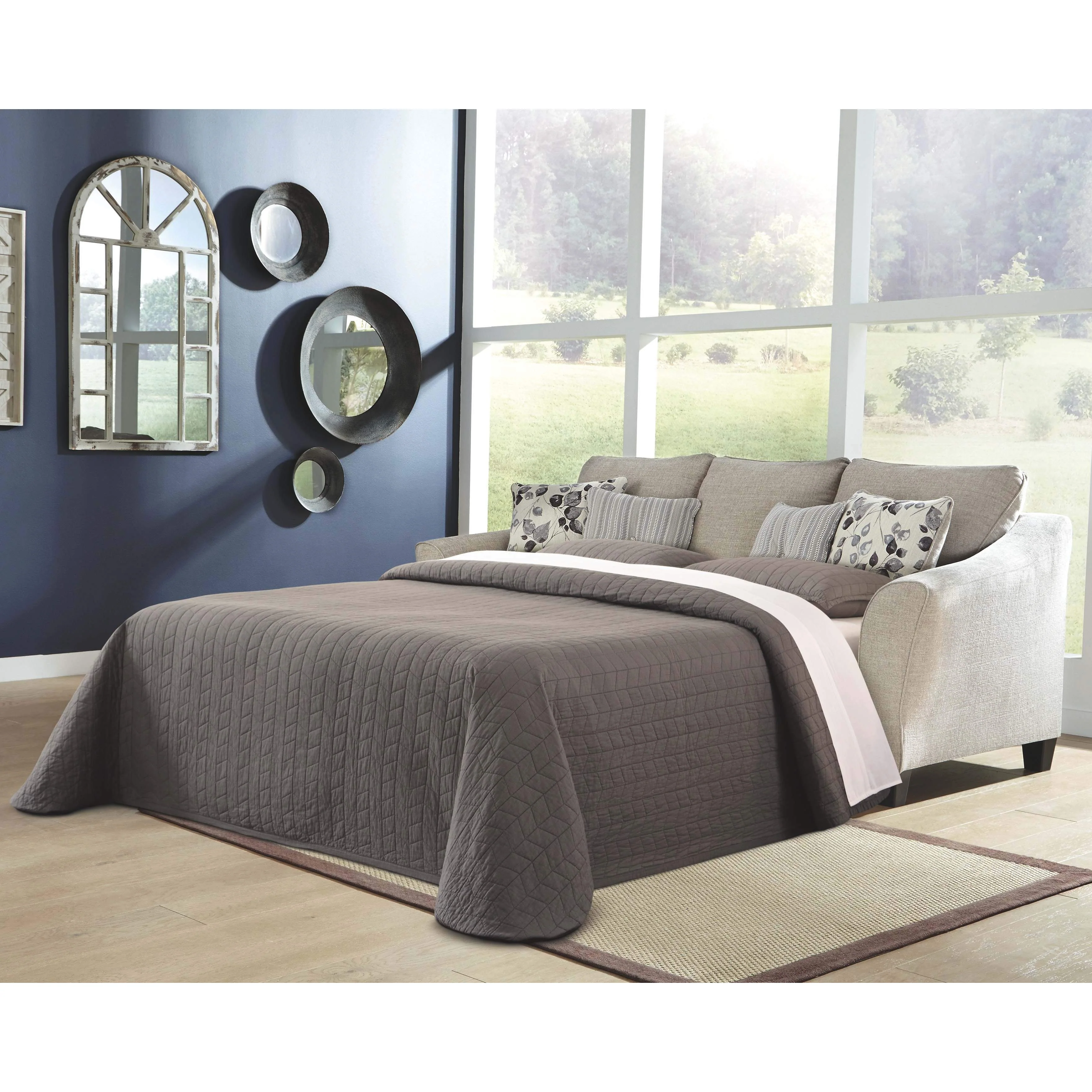 Abney - Driftwood - Sofa Chaise Queen Sleeper - Image 2