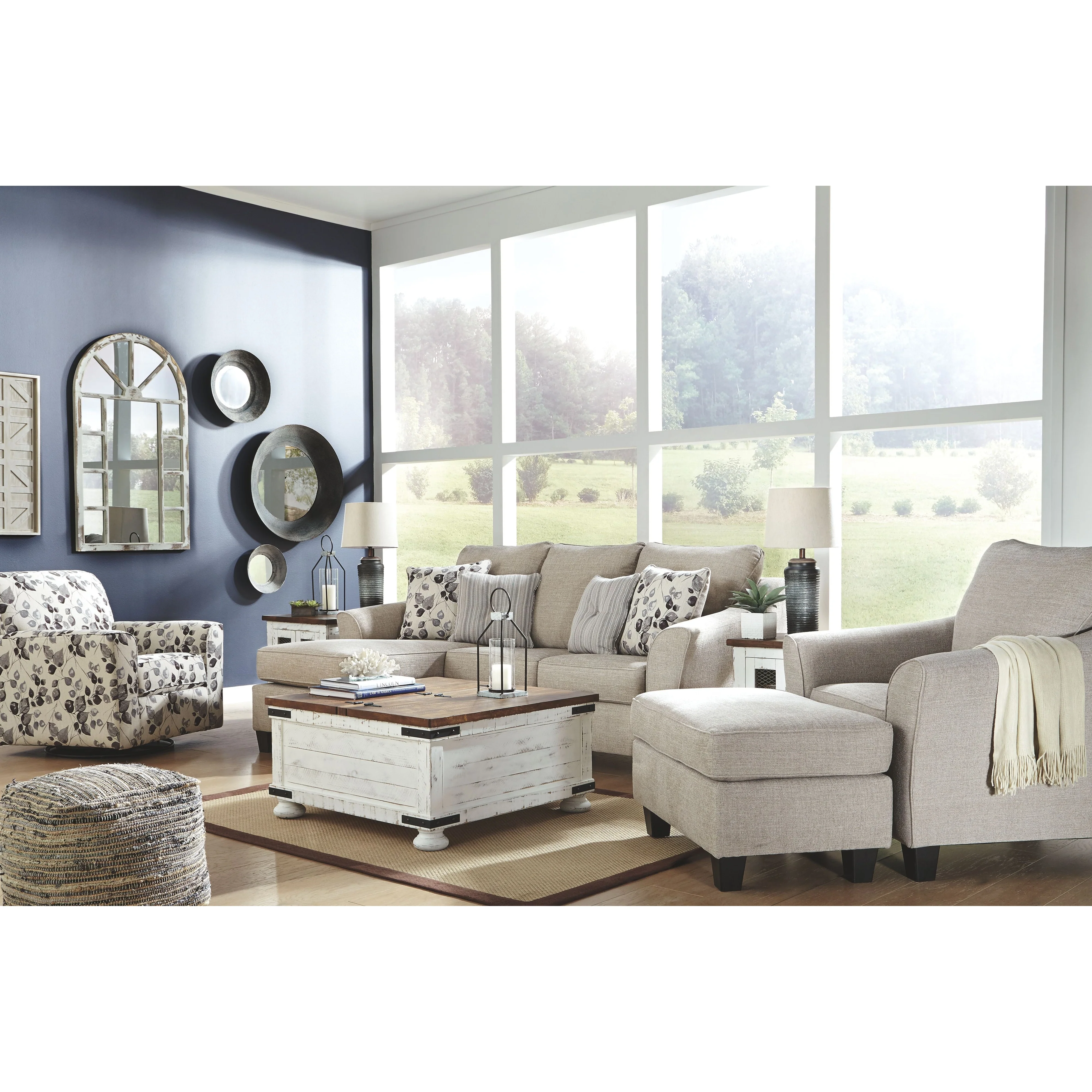 Abney - Platinum - Swivel Accent Chair - Image 6