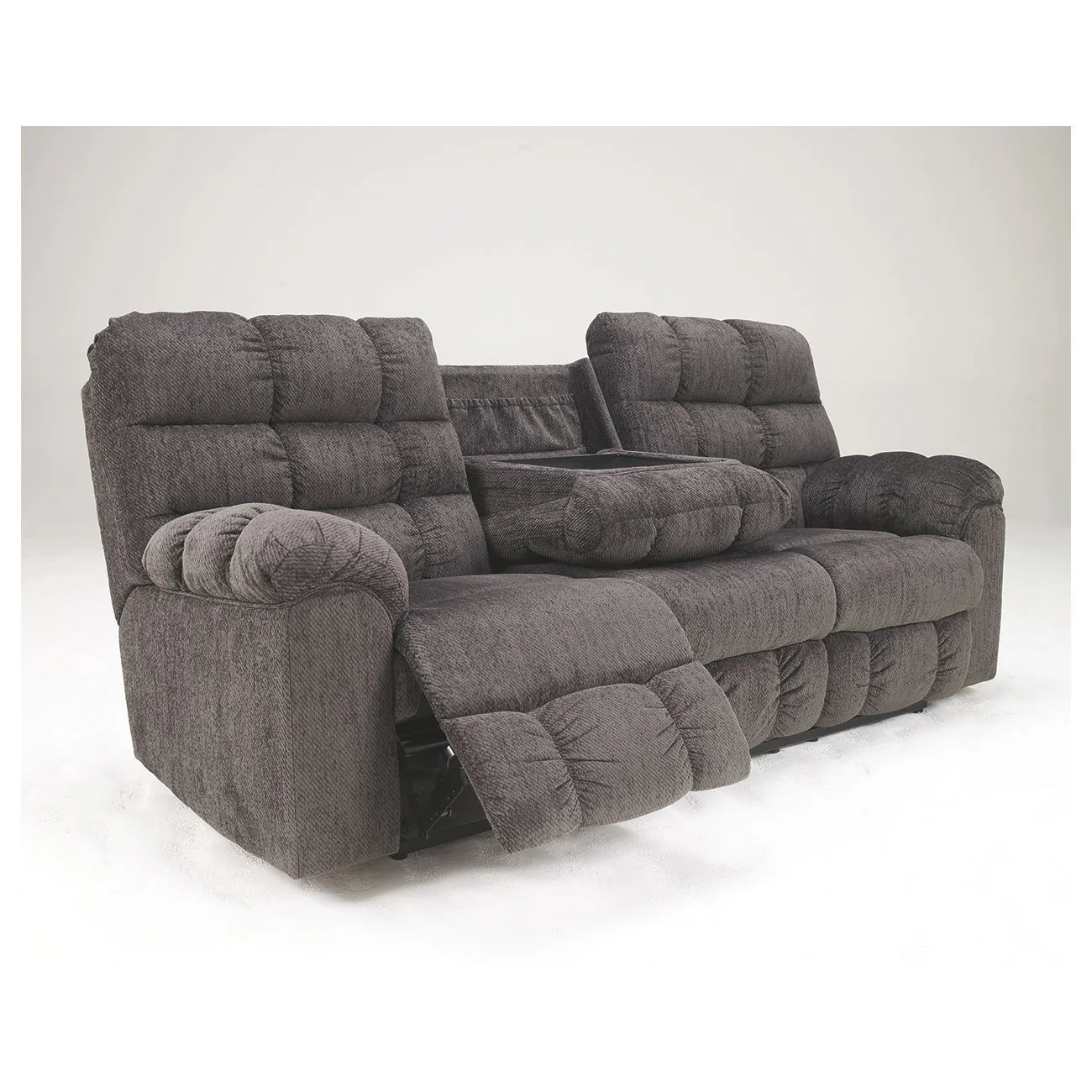 Acieona - Slate - Rec Sofa W/drop Down Table - Image 13