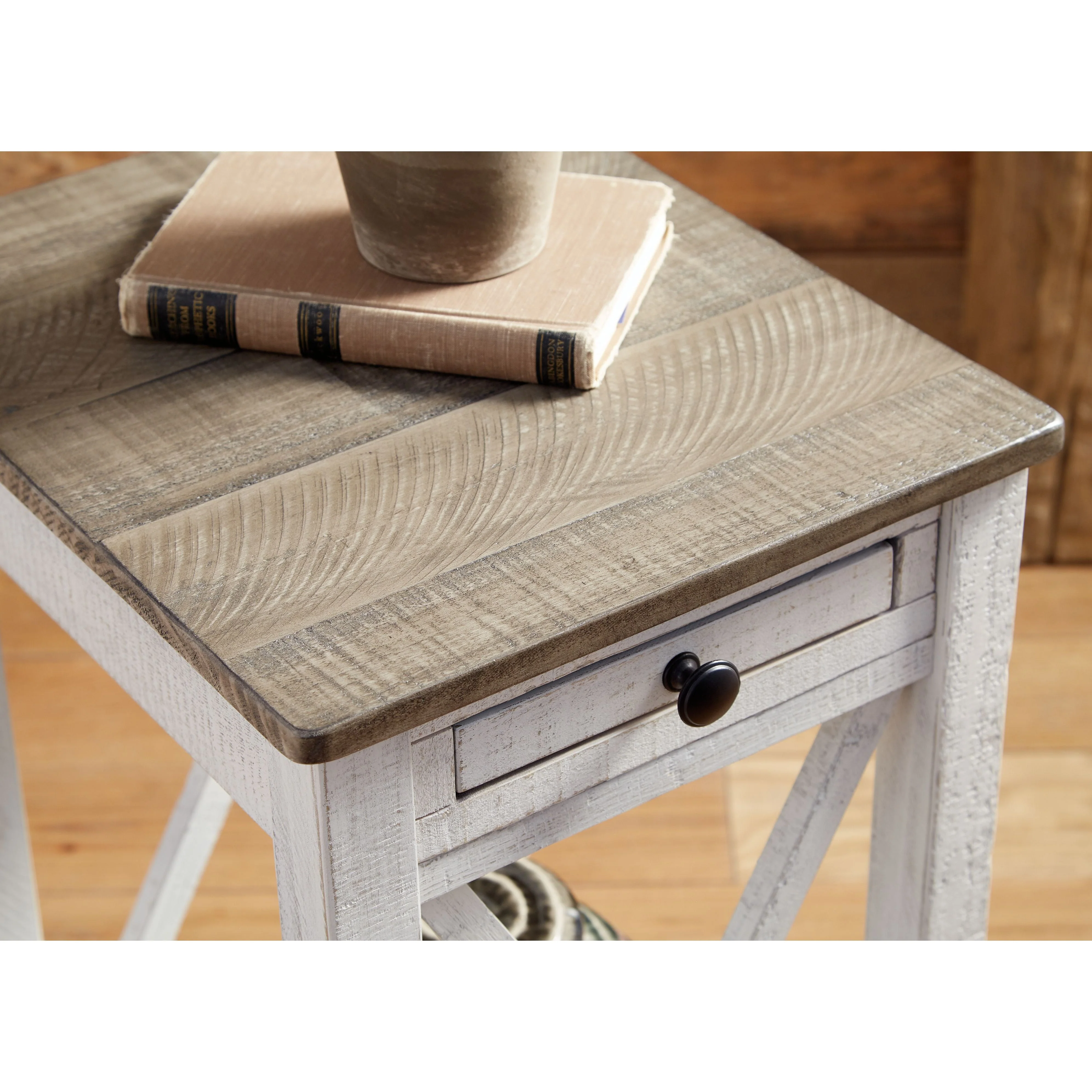 Adalane - White/gray - Accent Table - Image 9