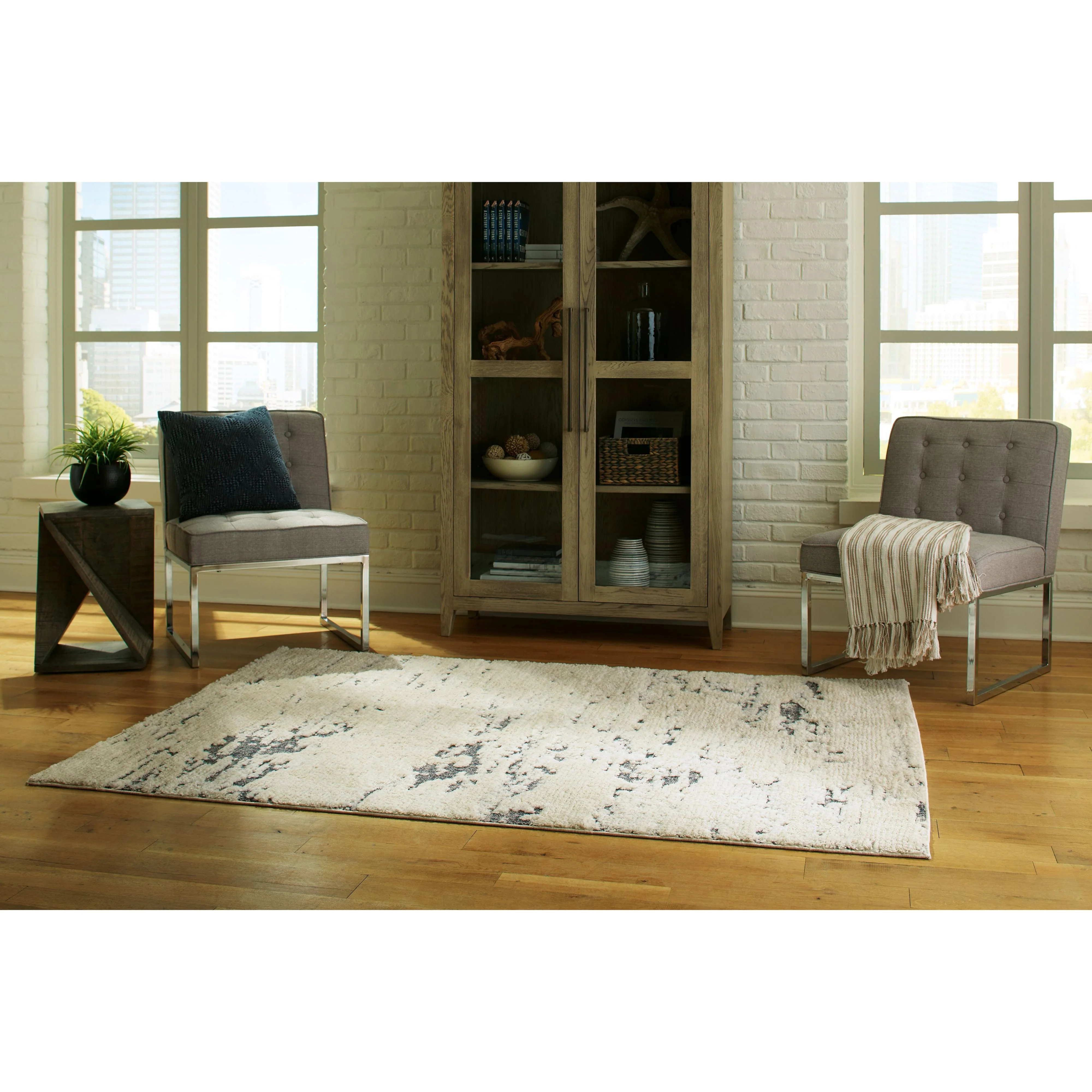 Addylin - Cream/blue/gray - Large Rug - Image 2