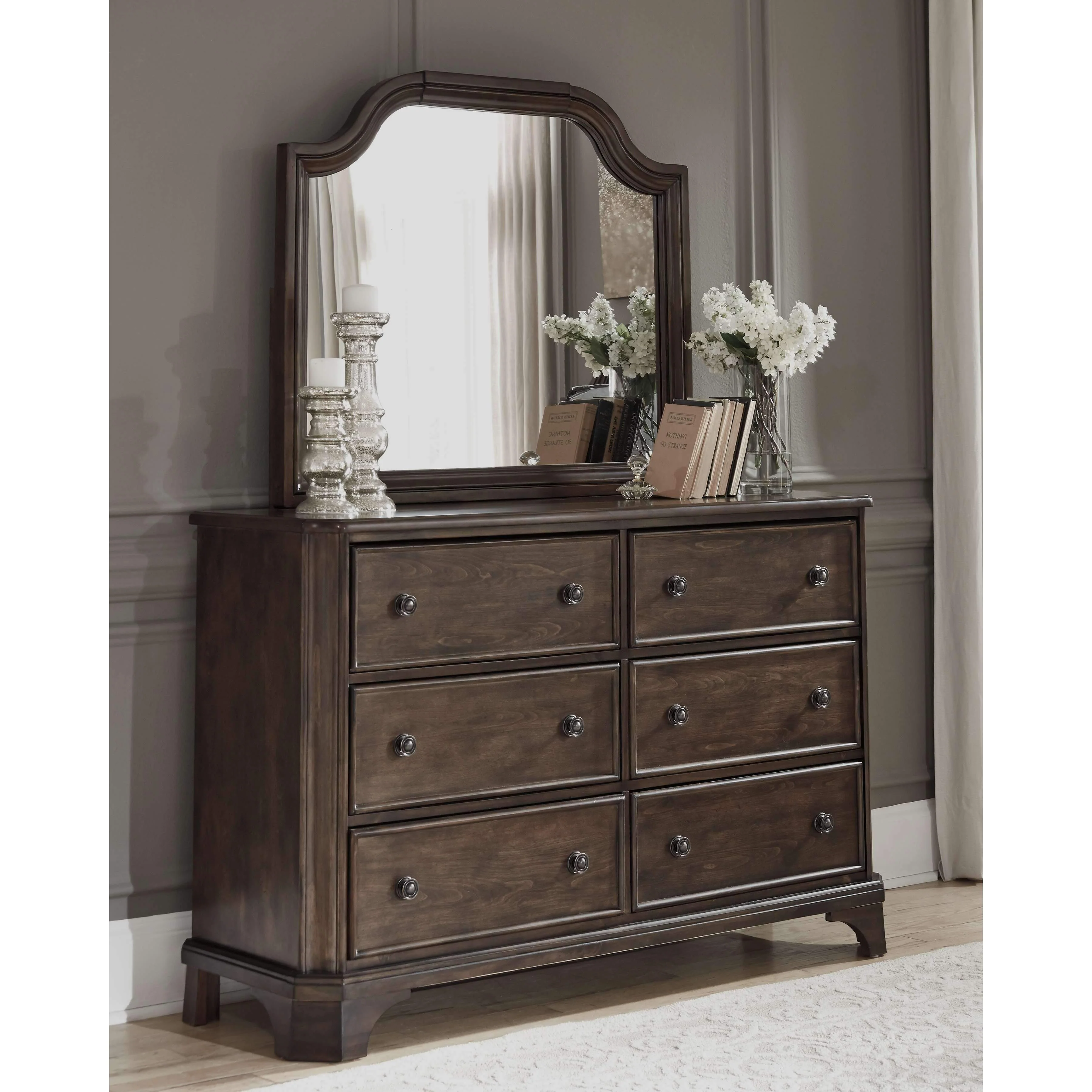 Adinton - Brown - Dresser, Mirror