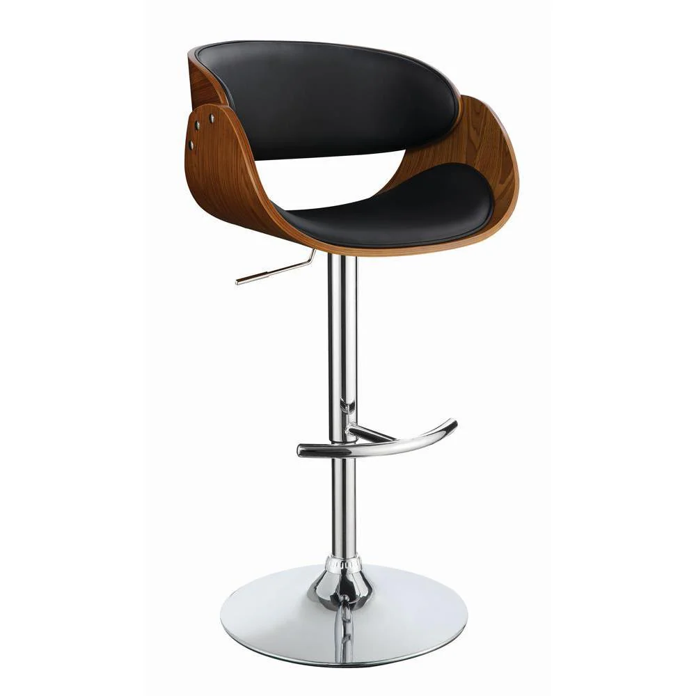 Coaster Adjustable Bar Stool in Black & Chrome - Image 11