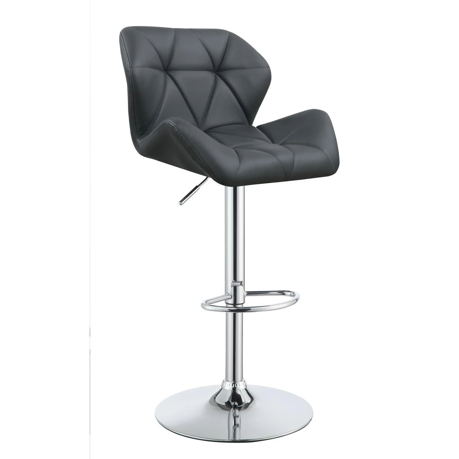 Adjustable Bar Stools - Chrome And Grey (set Of 2) - Image 12