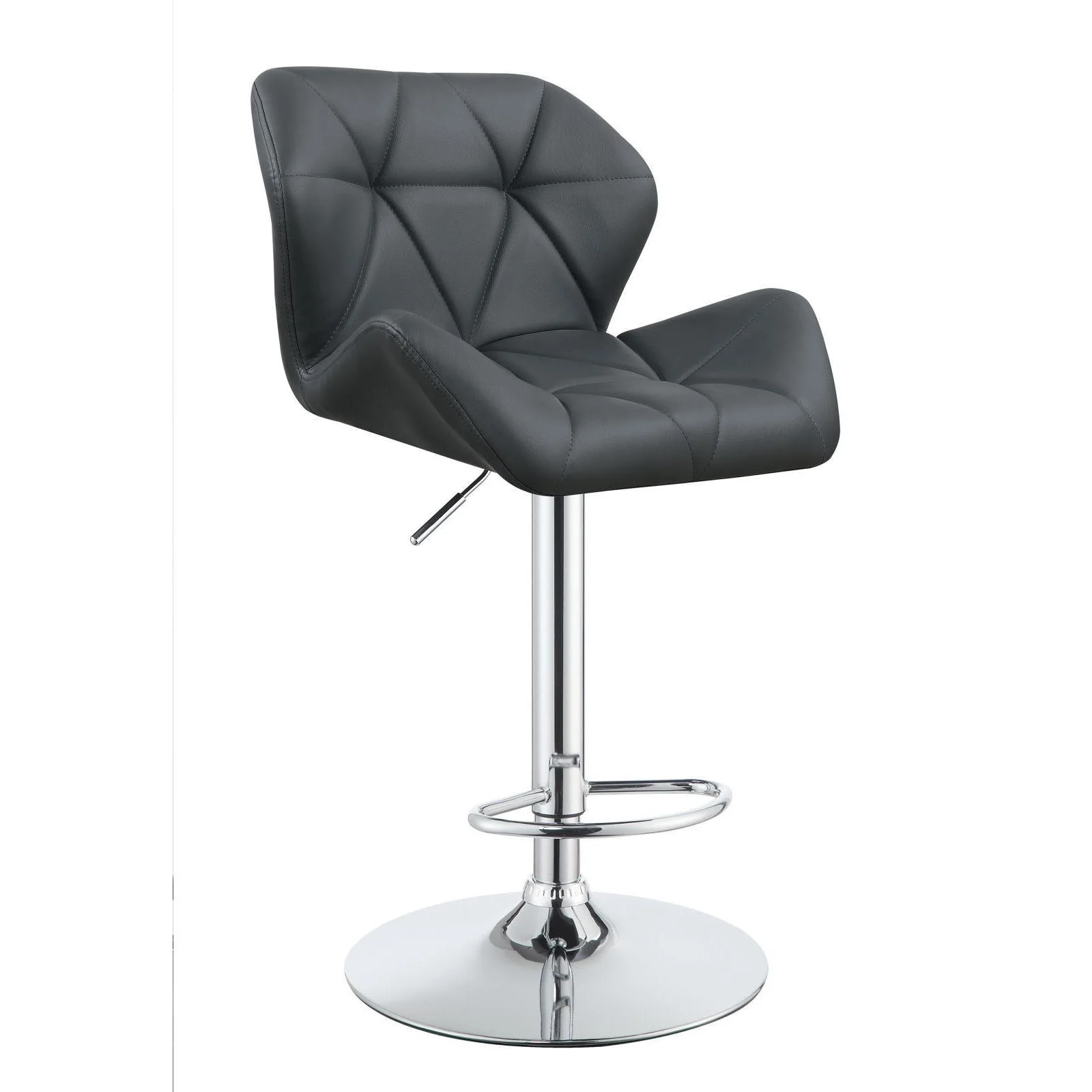 Adjustable Bar Stools - Chrome And Grey (set Of 2) - Image 2
