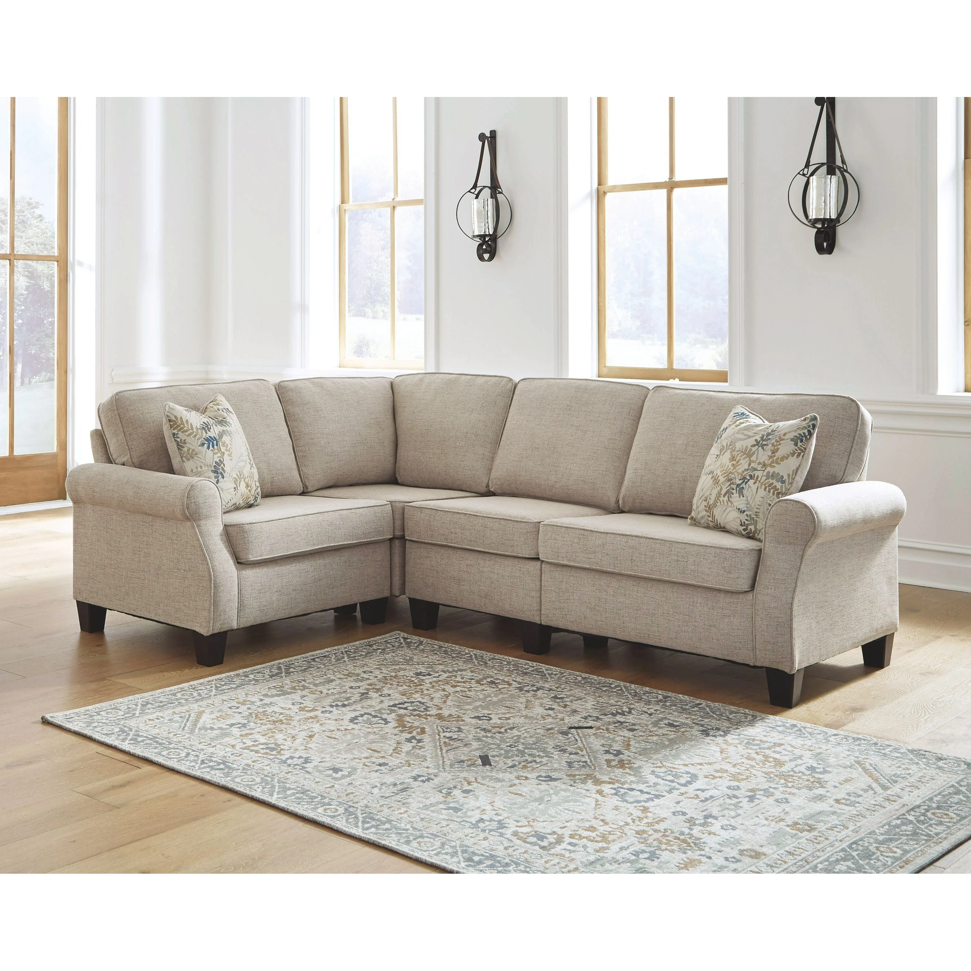 Alessio - Beige - Sofa 4 Pc Sectional