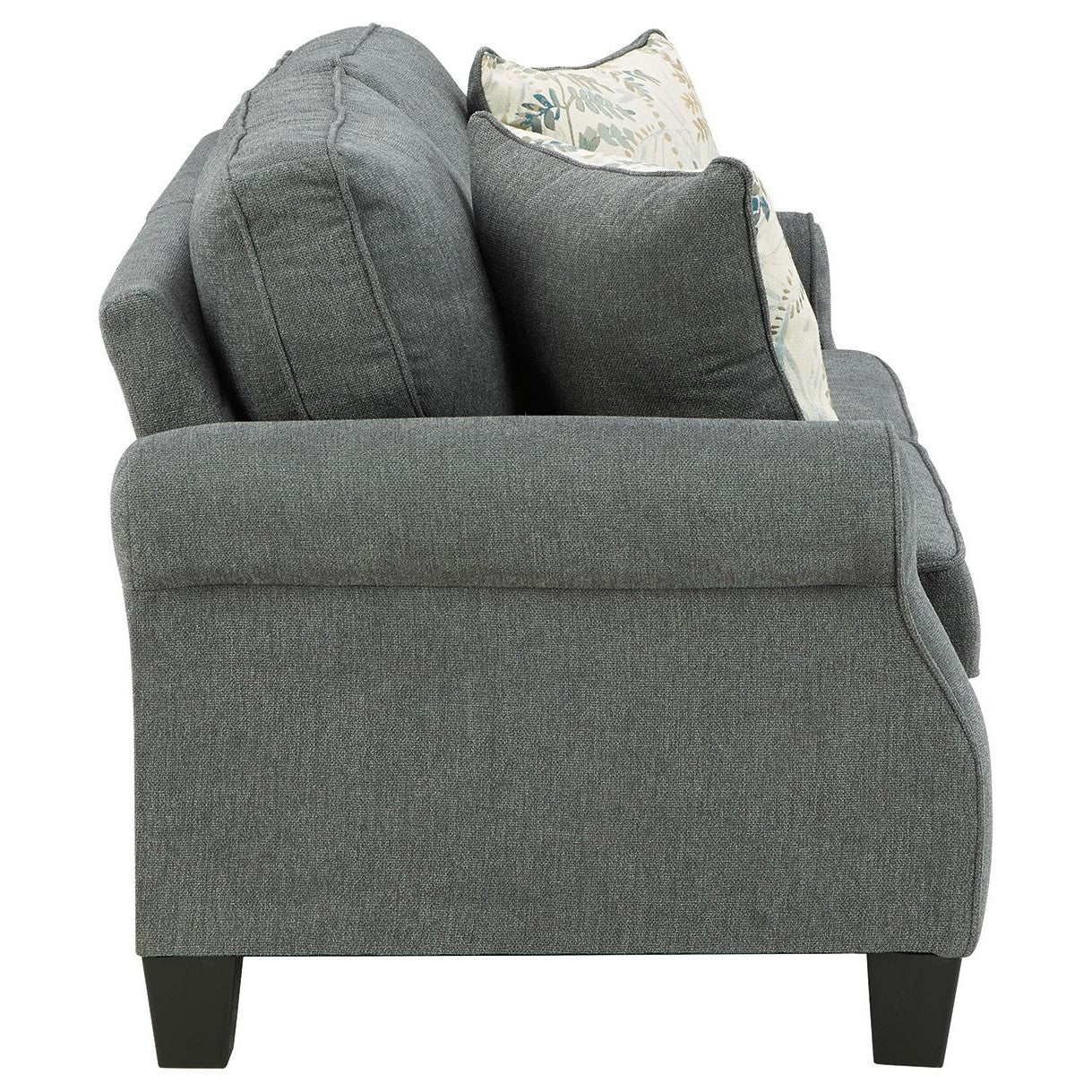 Alessio - Charcoal - Loveseat - Image 4