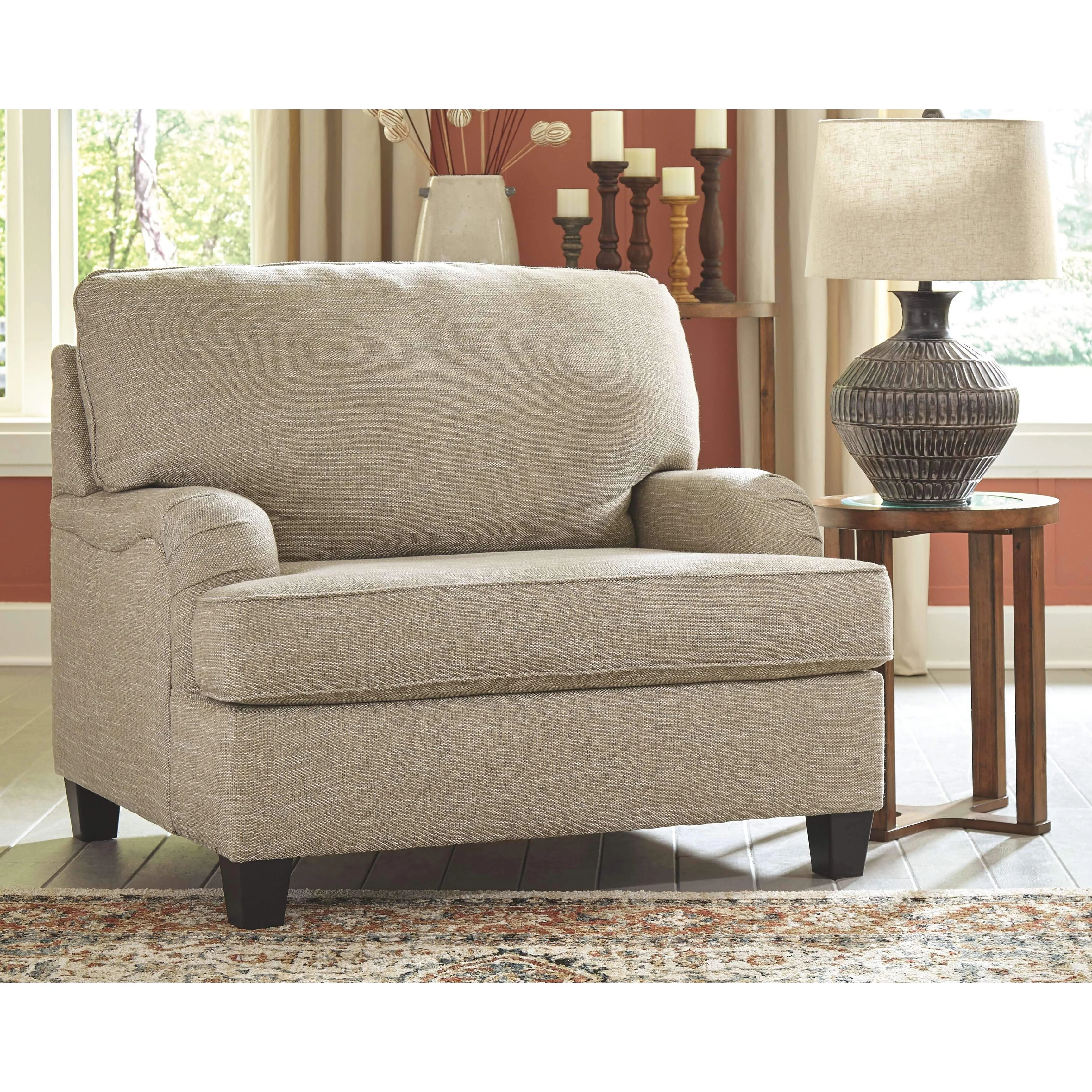 Almanza - Wheat - 2 Pc. - Chair And A Half With Ottoman - Image 2