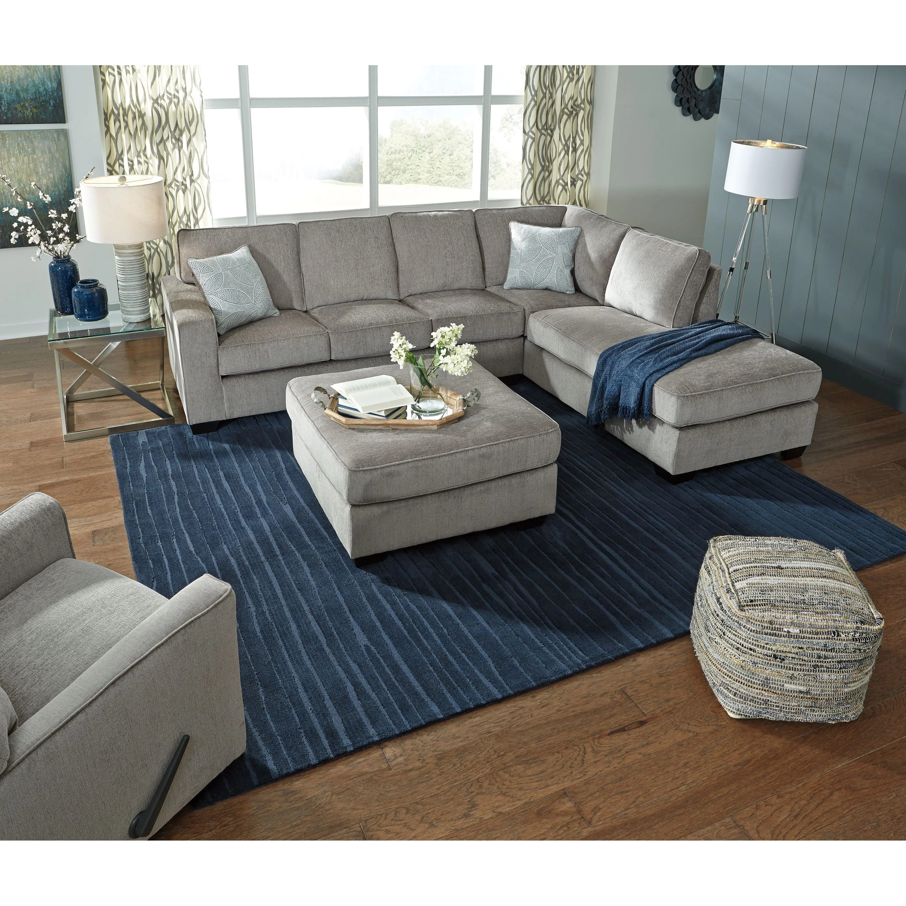 Altari - Light Gray - Oversized Accent Ottoman - Image 4