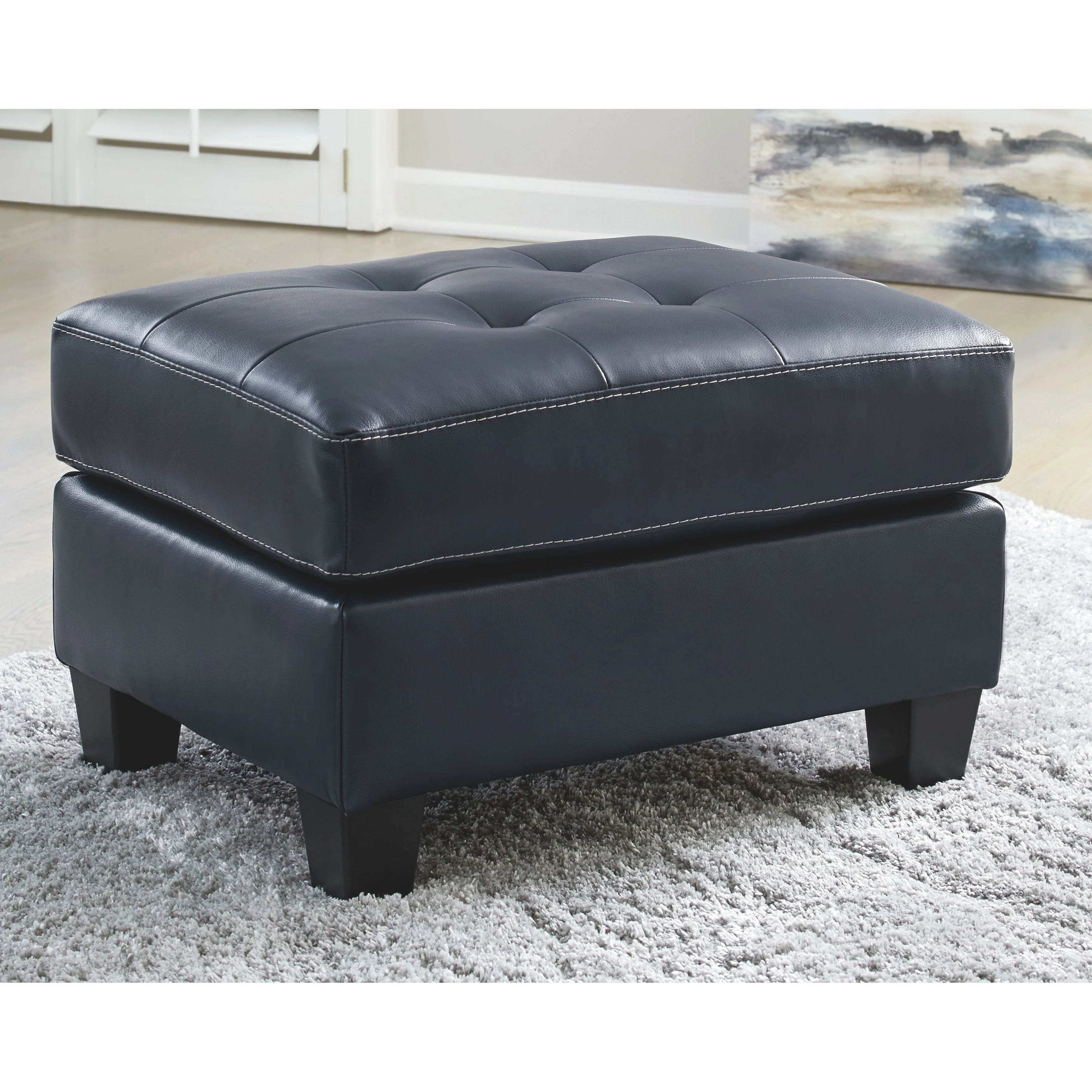 Altonbury - Blue - Ottoman - Image 11