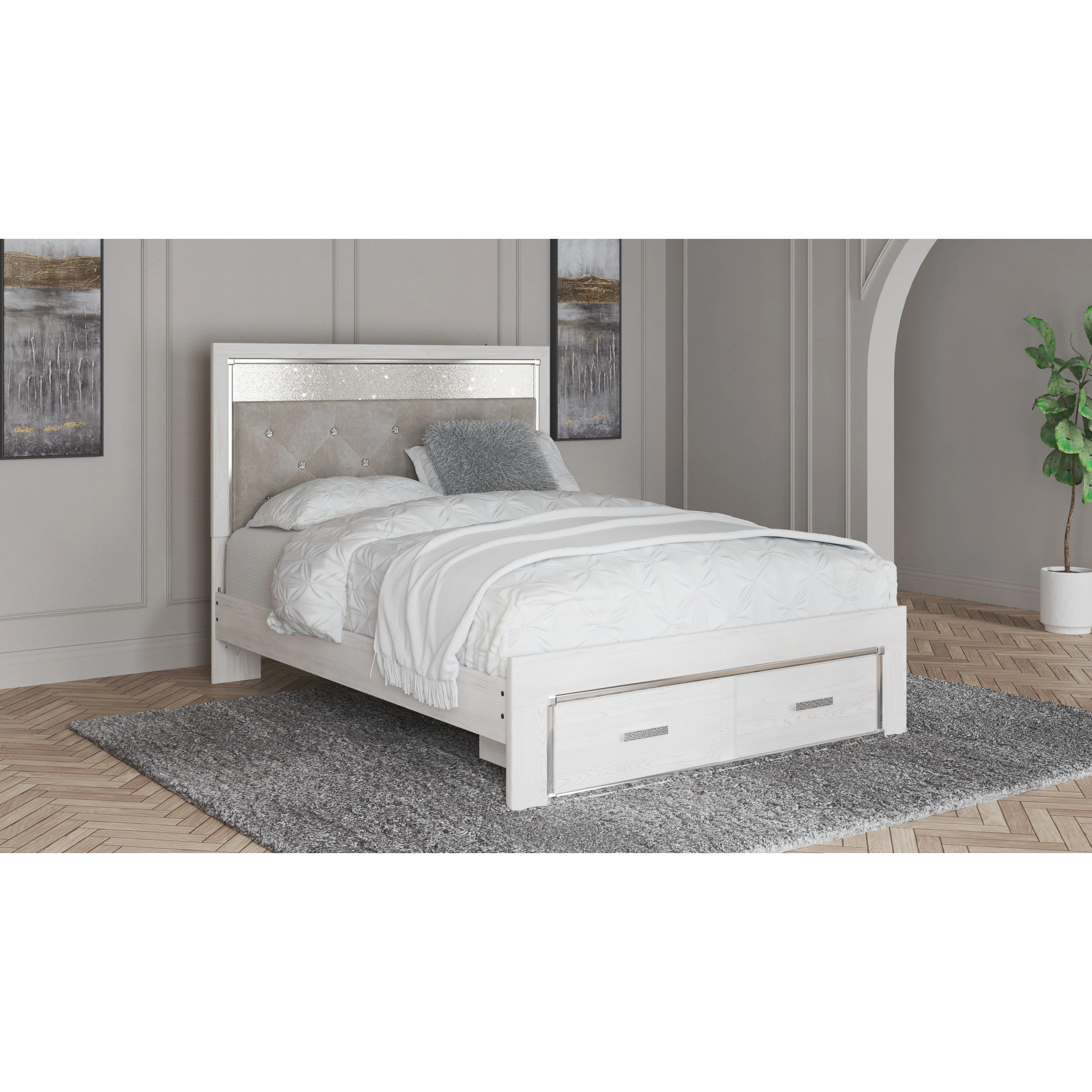 Altyra - White - Queen Storage Footboard - Image 2