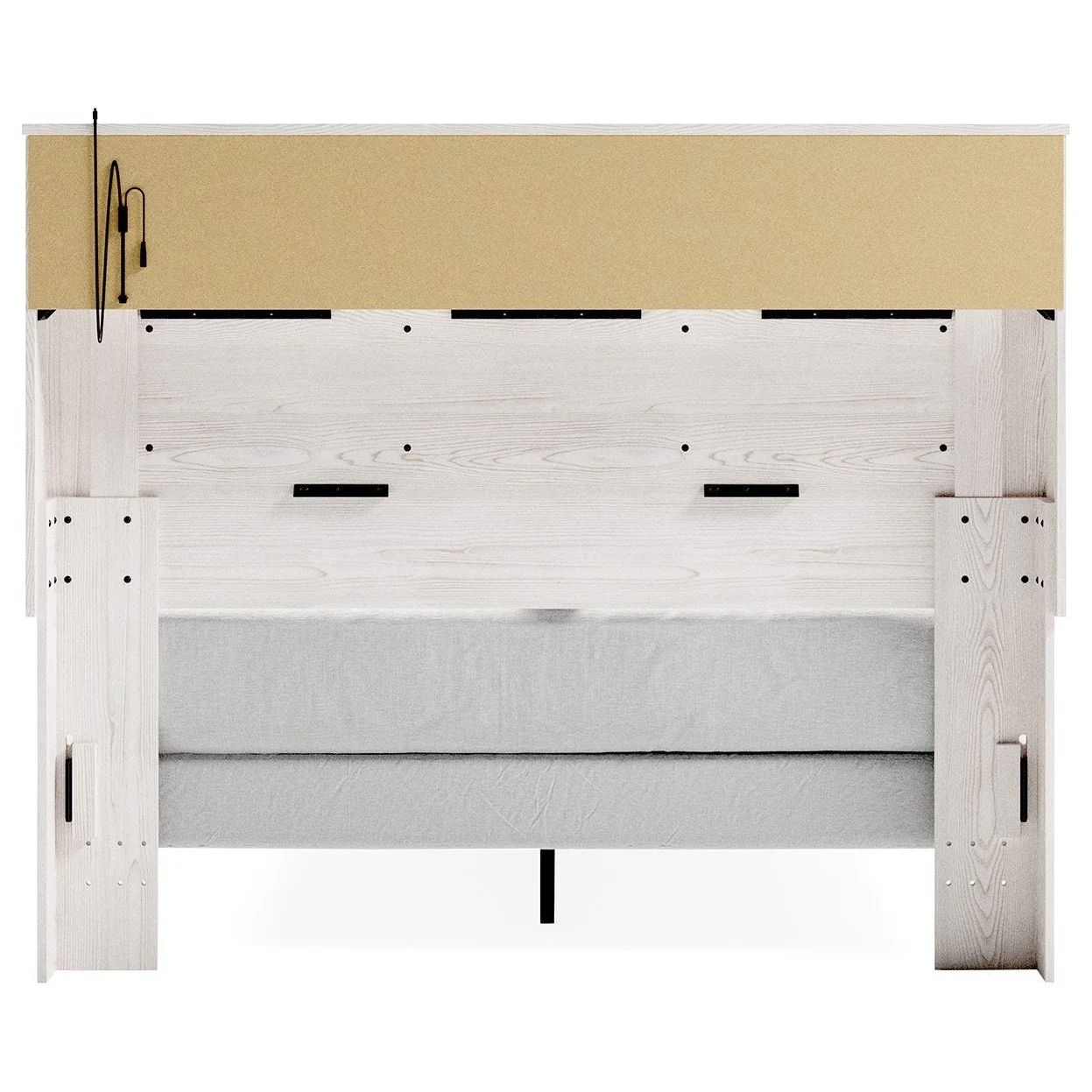 Altyra - White - Queen Uph Panel Bookcase Hdbd - Image 5