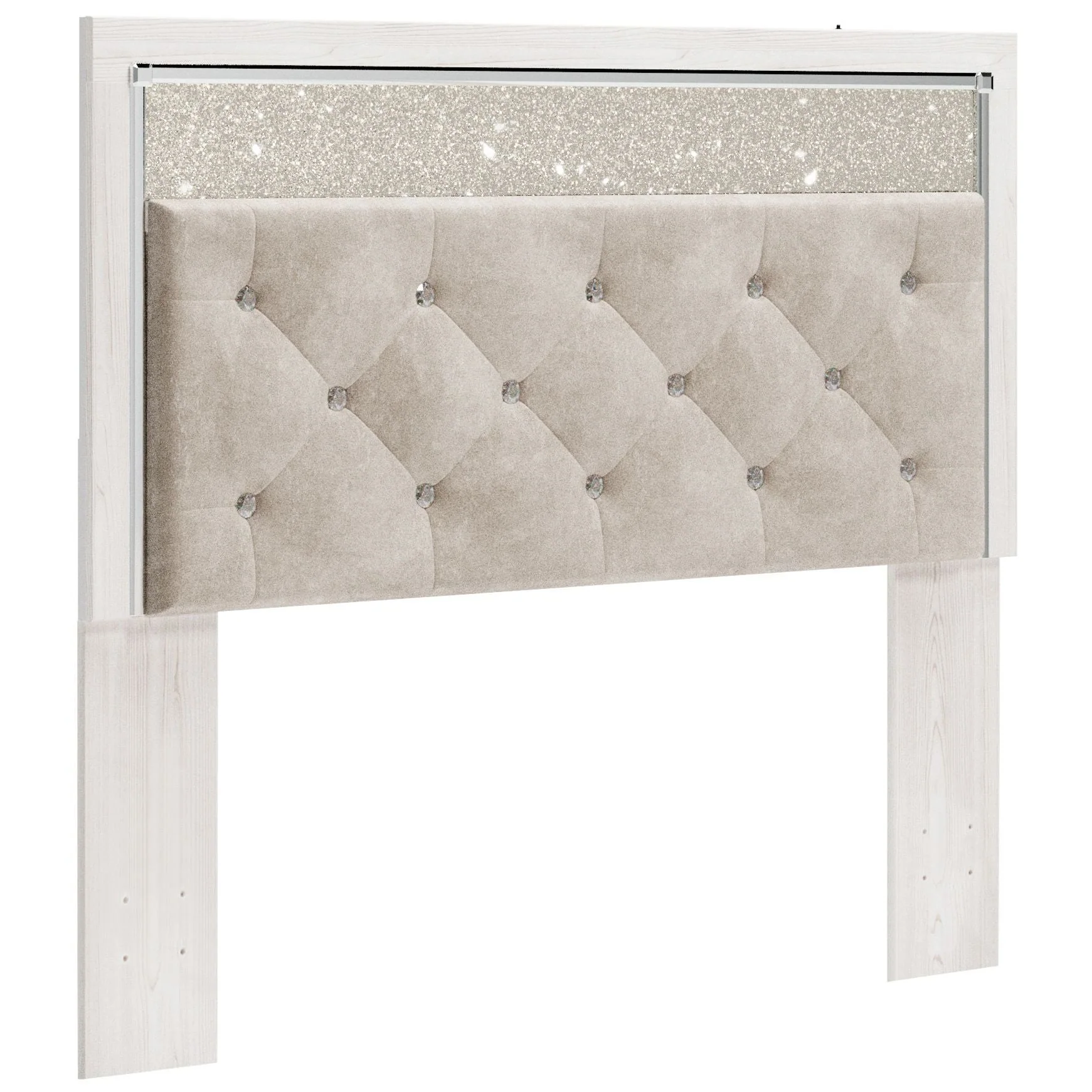 Altyra - White - Queen Uph Panel Headboard
