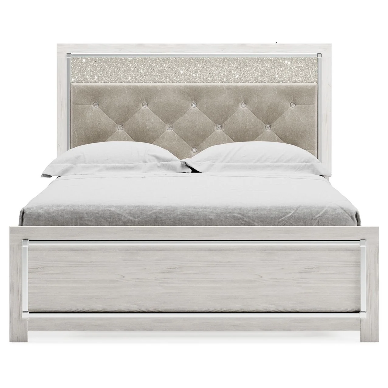 Altyra - White - Queen Uph Panel Headboard - Image 3