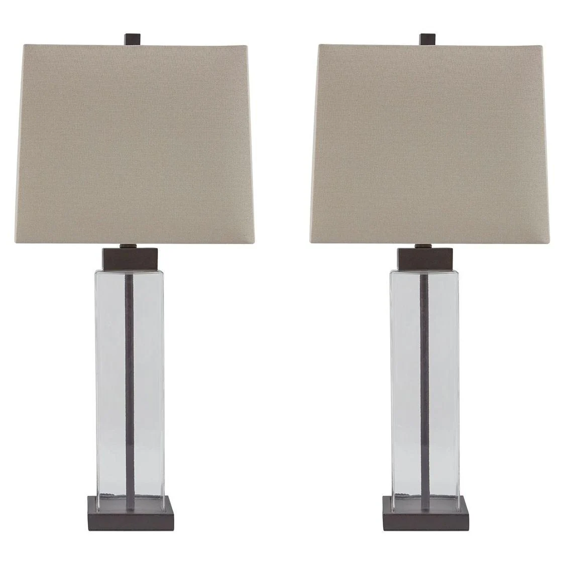 Alvaro - Clear/bronze Finish - Glass Table Lamp (2/cn) - Image 6