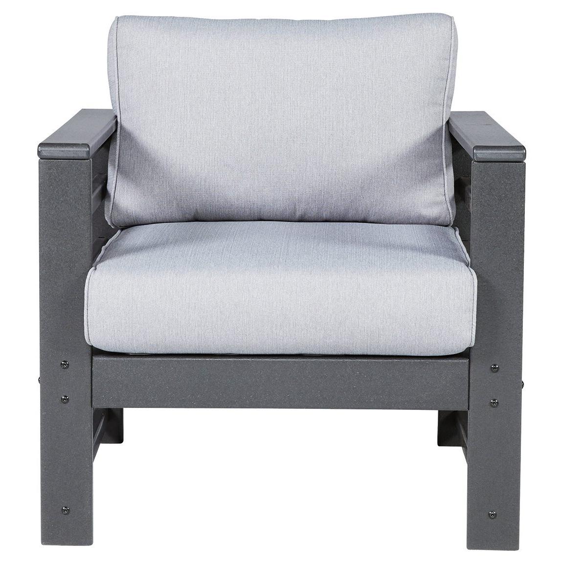 Amora - Charcoal Gray - Lounge Chair W/cushion (2/cn) - Image 4
