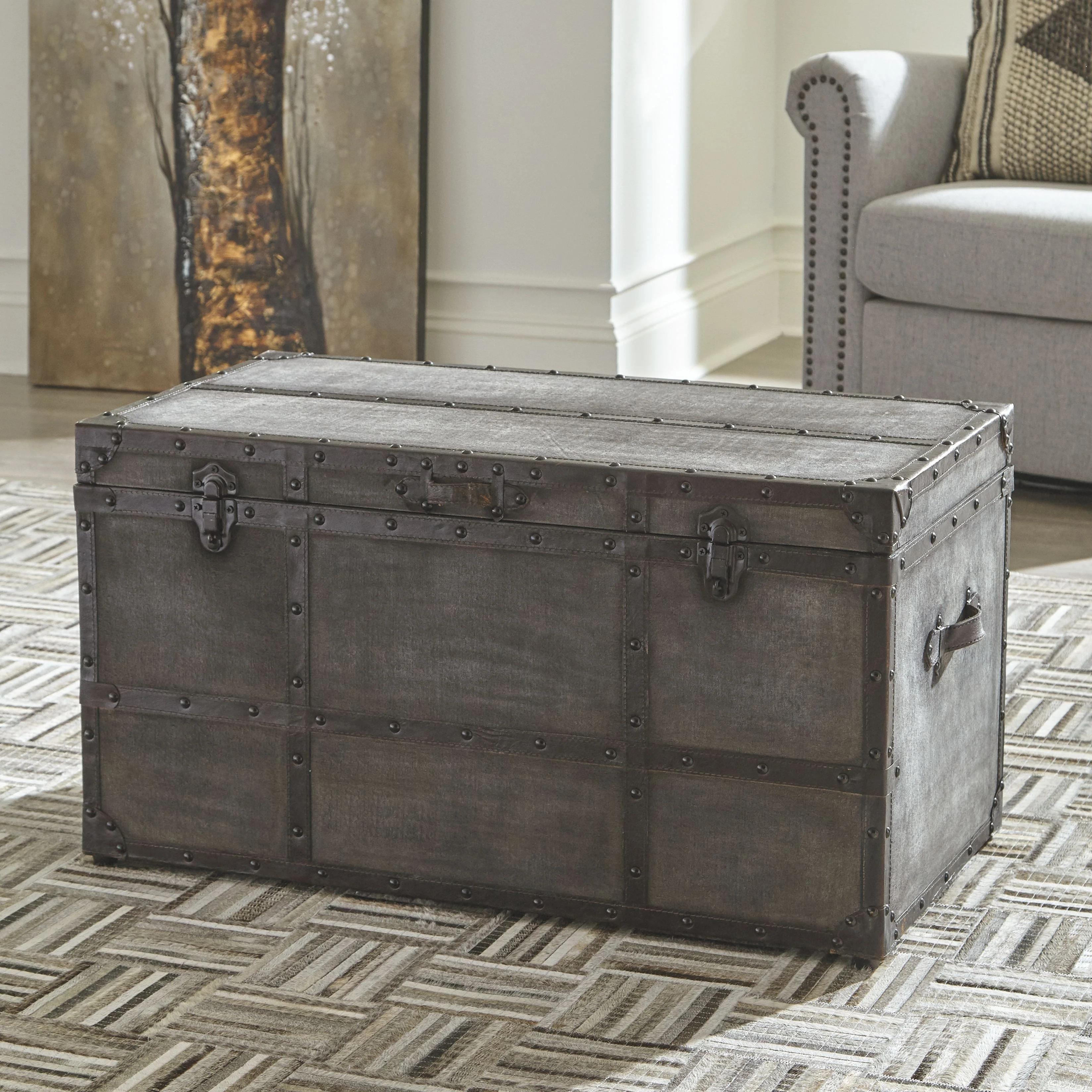 Amsel - Gray - Storage Trunk - Image 20