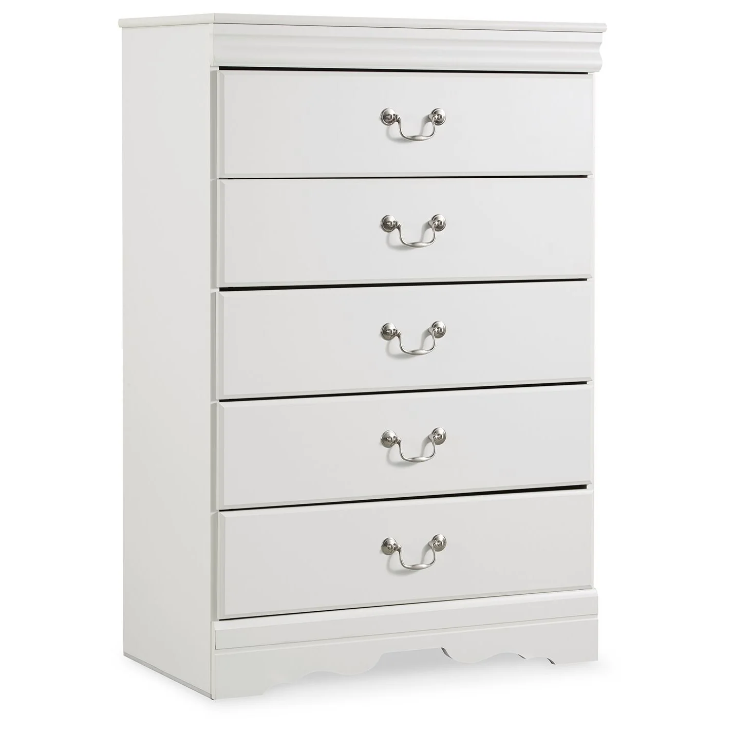 Anarasia - White - Five Drawer Chest