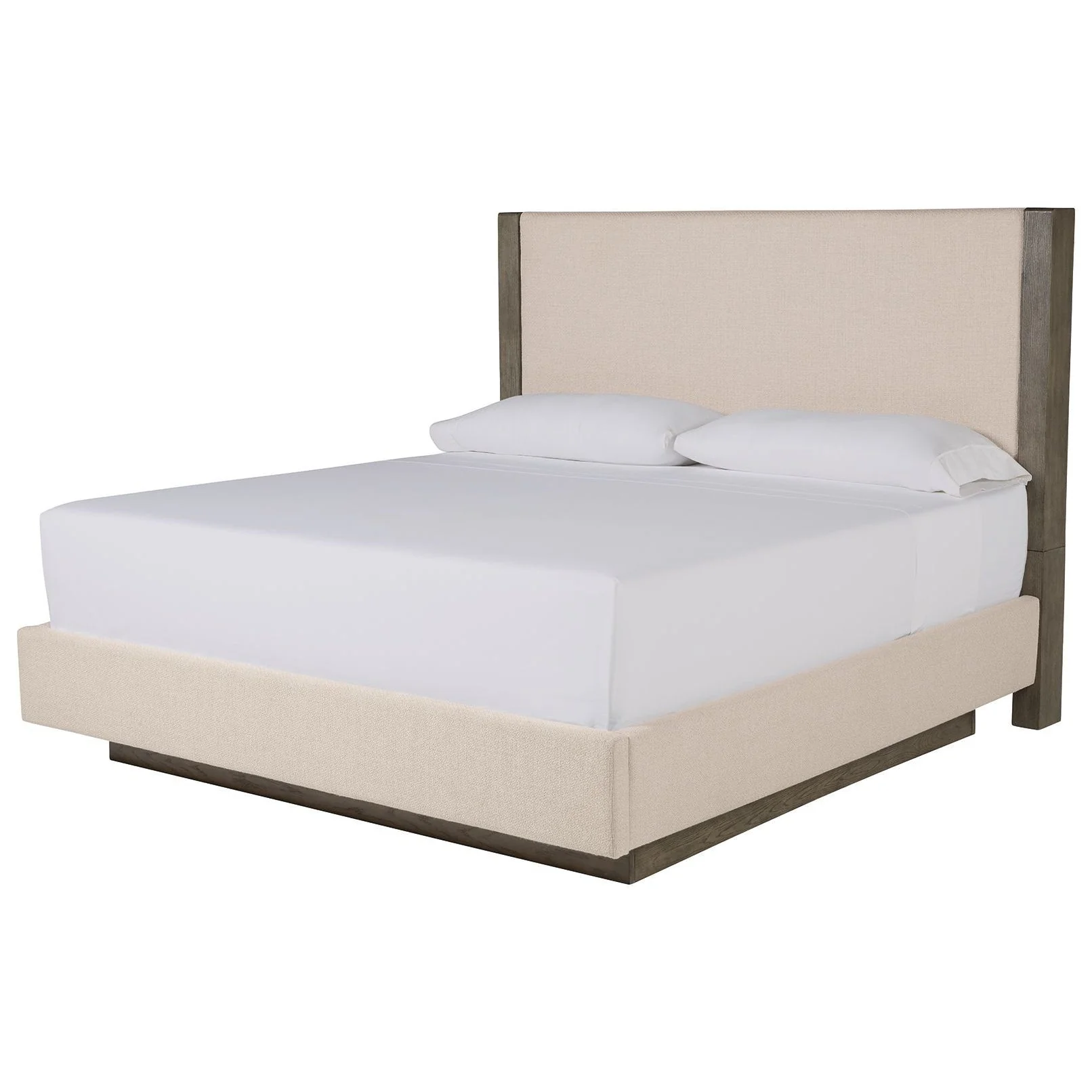 Ashley Anibecca King Upholstered Bed in Weathered Gray - Image 2
