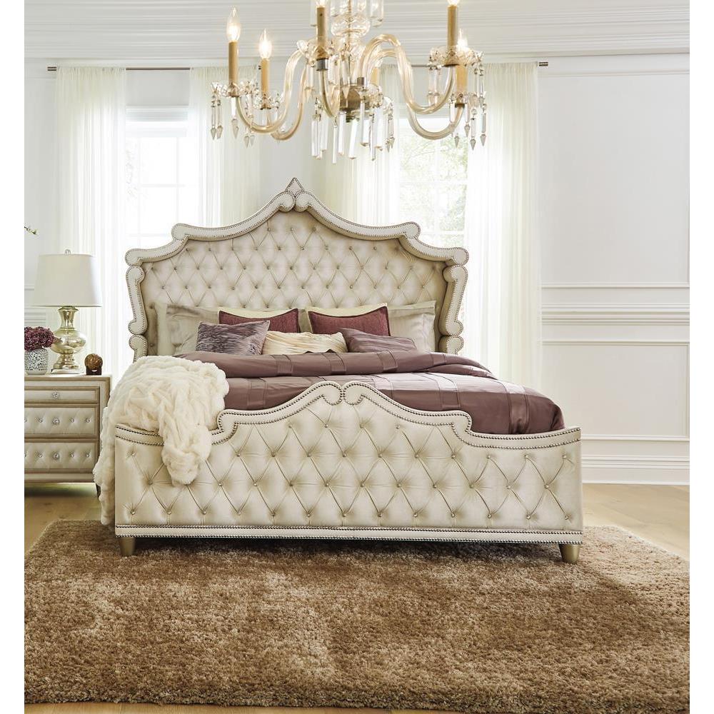 Antonella - California King Bed - Beige