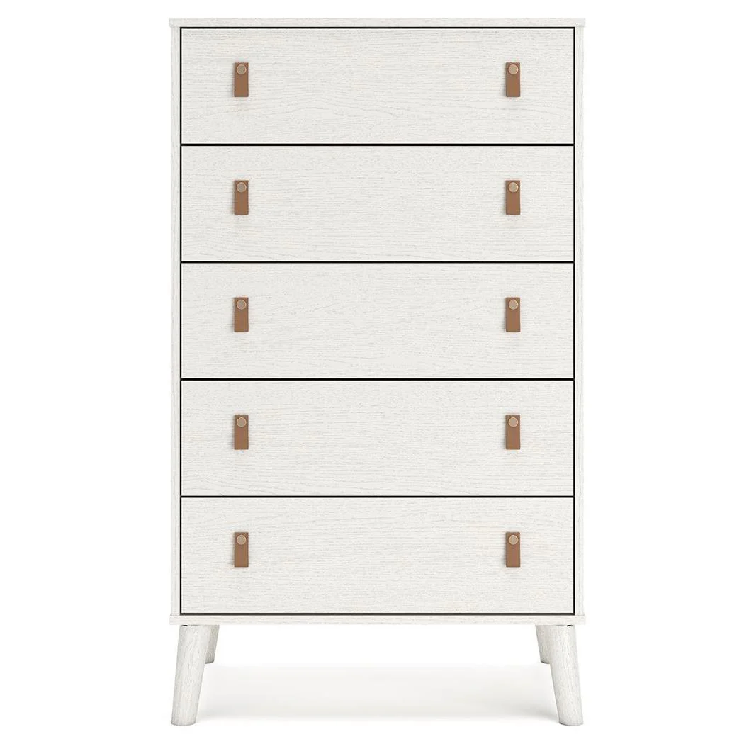 Aprilyn - White - Five Drawer Chest - Image 4